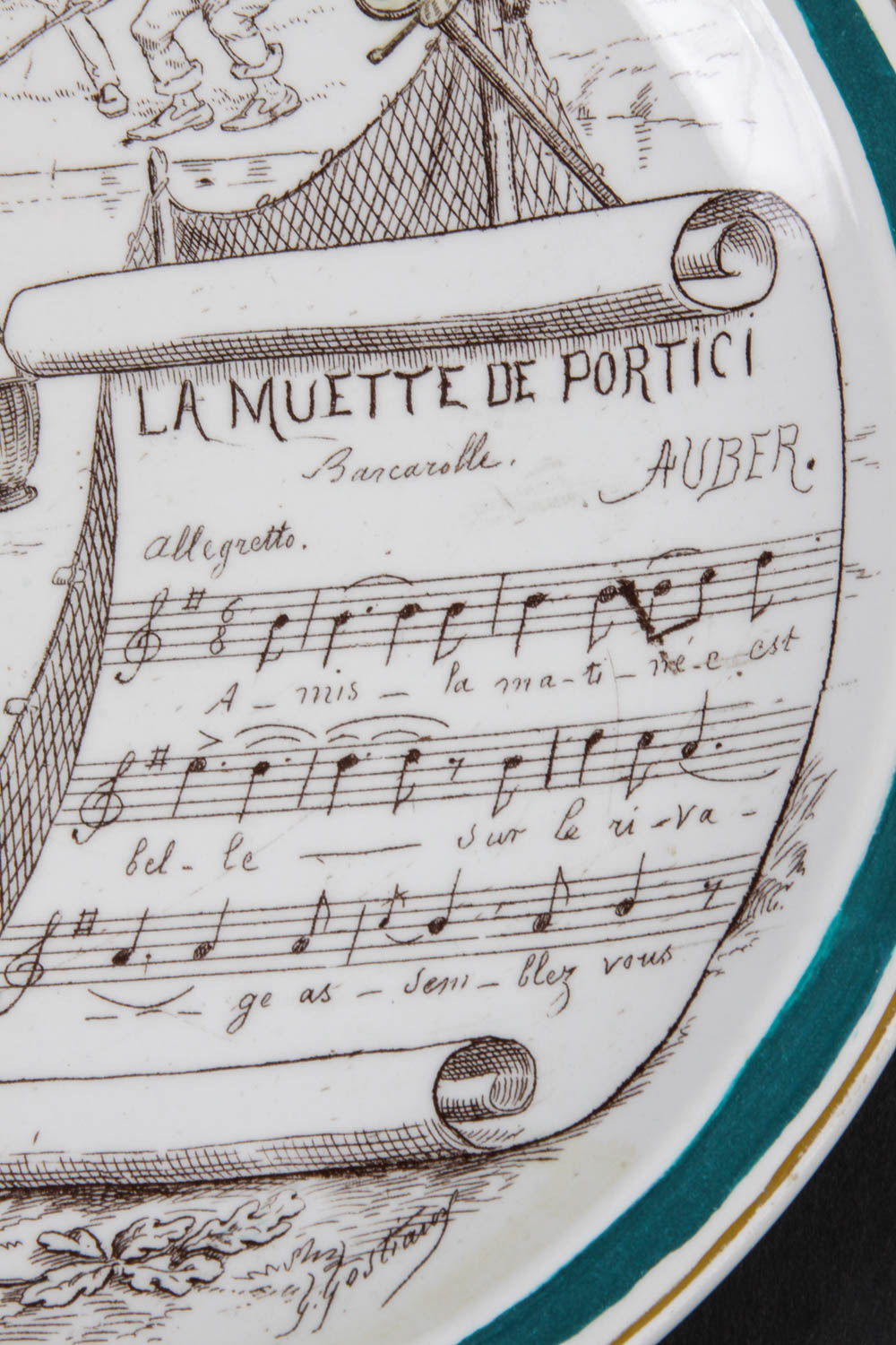 Set of Vintage French Novelty Plates