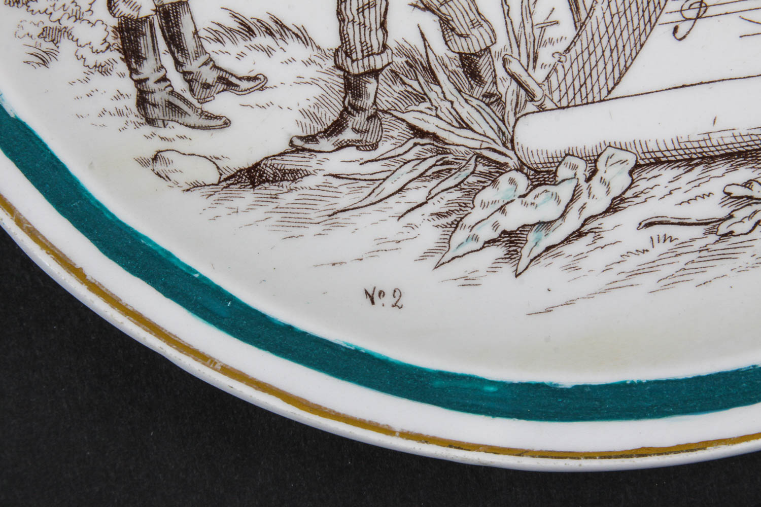 Set of Vintage French Novelty Plates