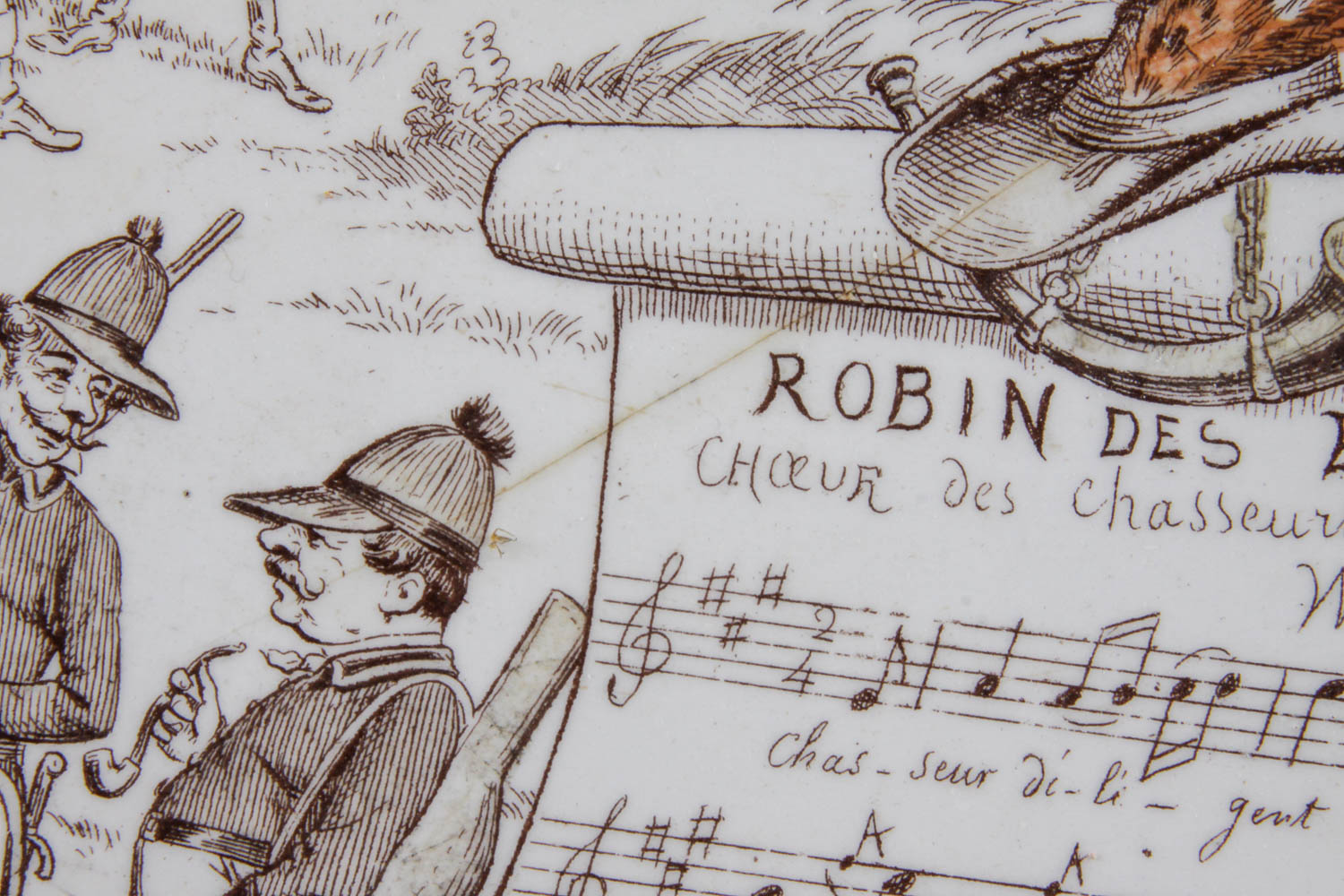 Set of Vintage French Novelty Plates