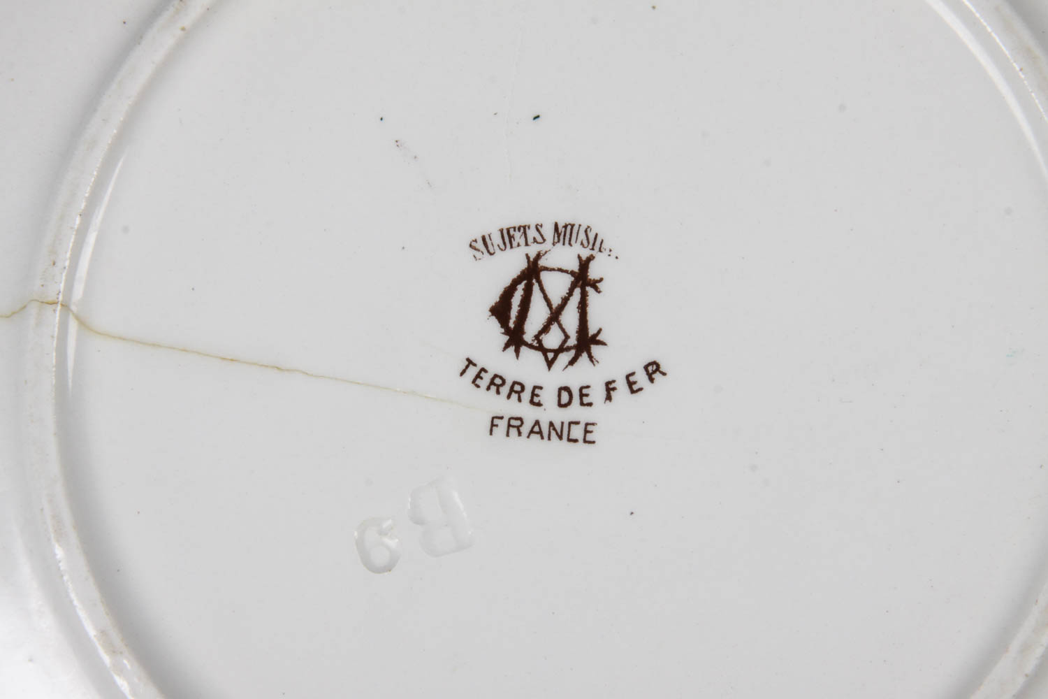 Set of Vintage French Novelty Plates