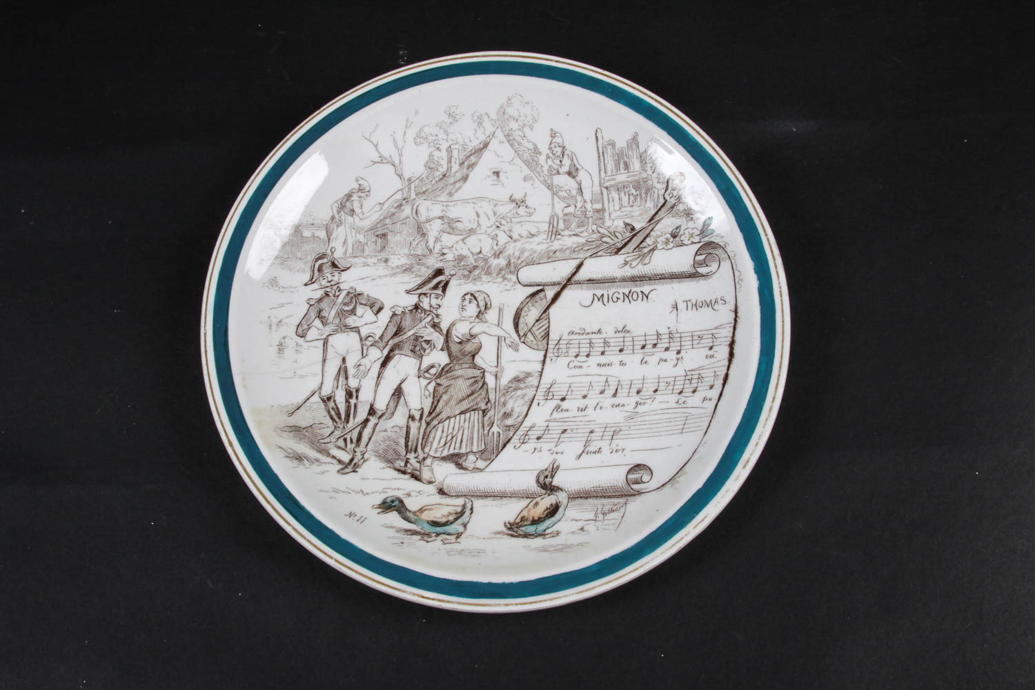 Set of Vintage French Novelty Plates