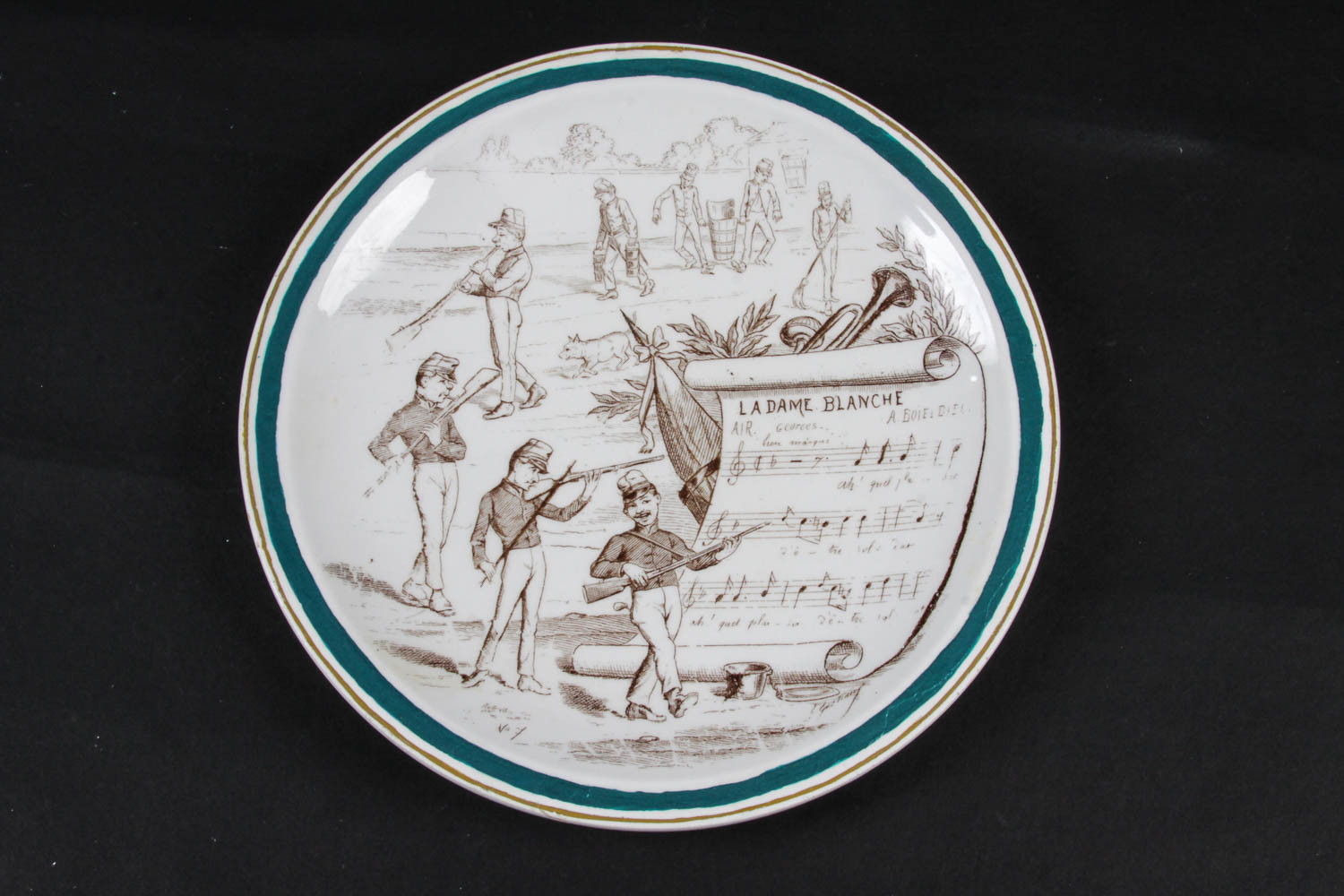 Set of Vintage French Novelty Plates