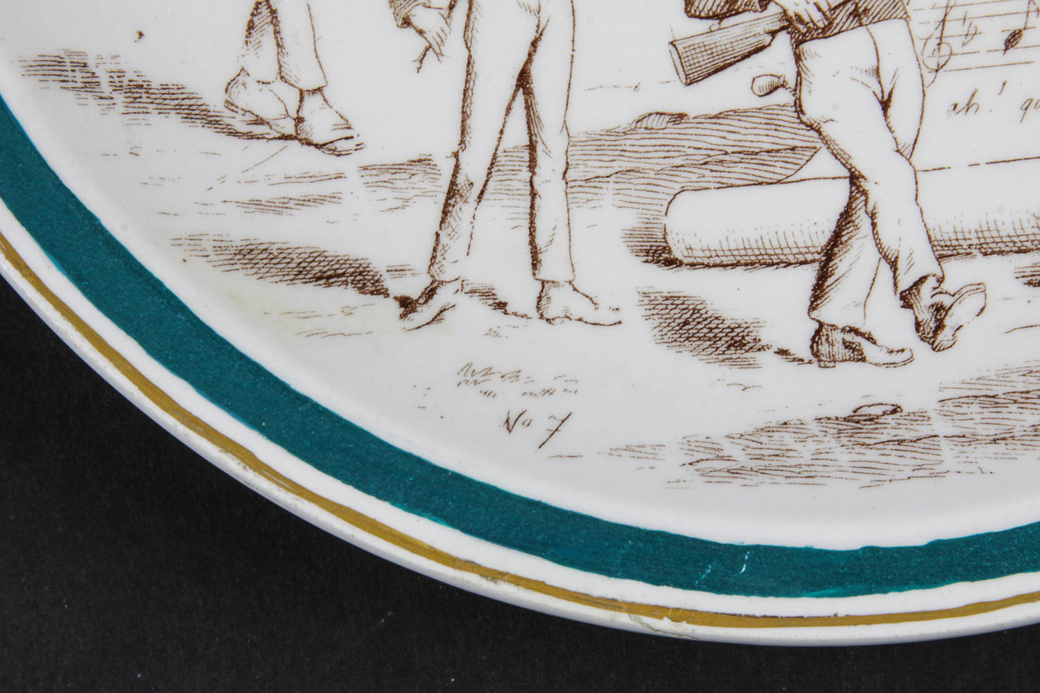 Set of Vintage French Novelty Plates