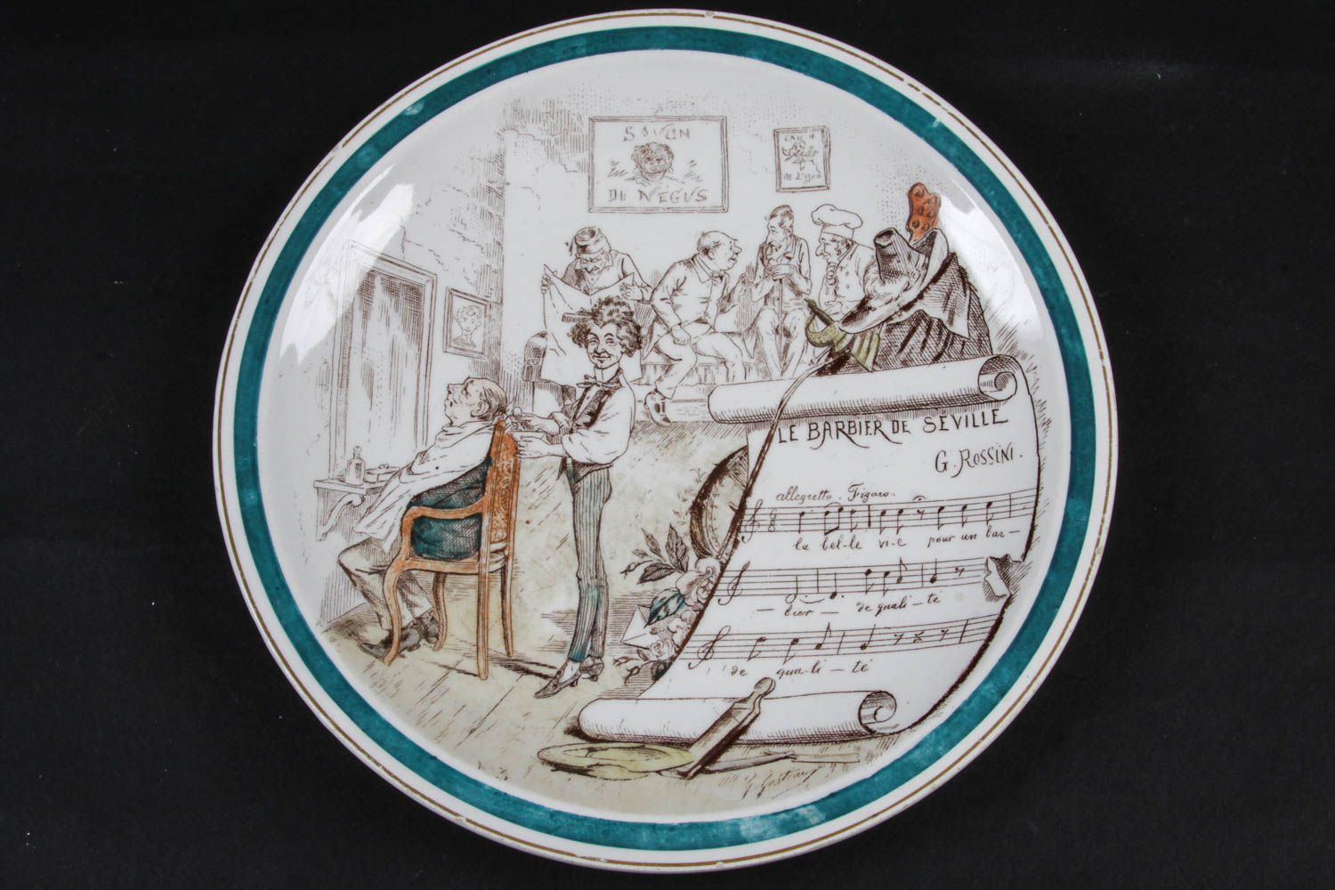 Set of Vintage French Novelty Plates