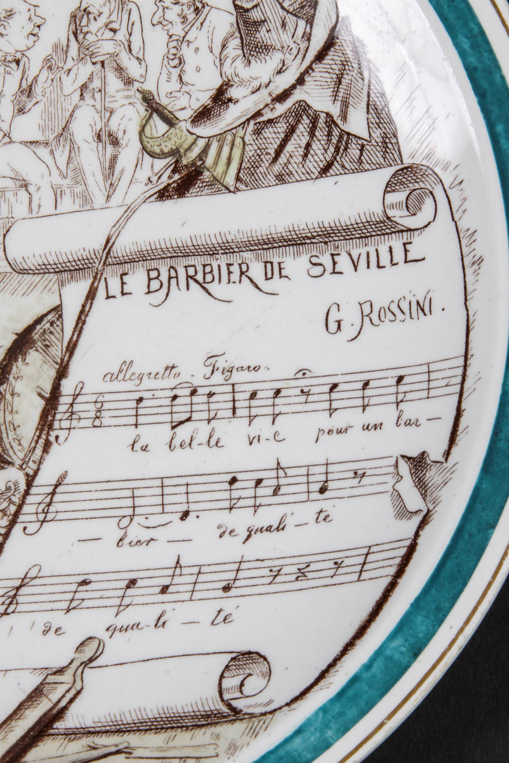 Set of Vintage French Novelty Plates