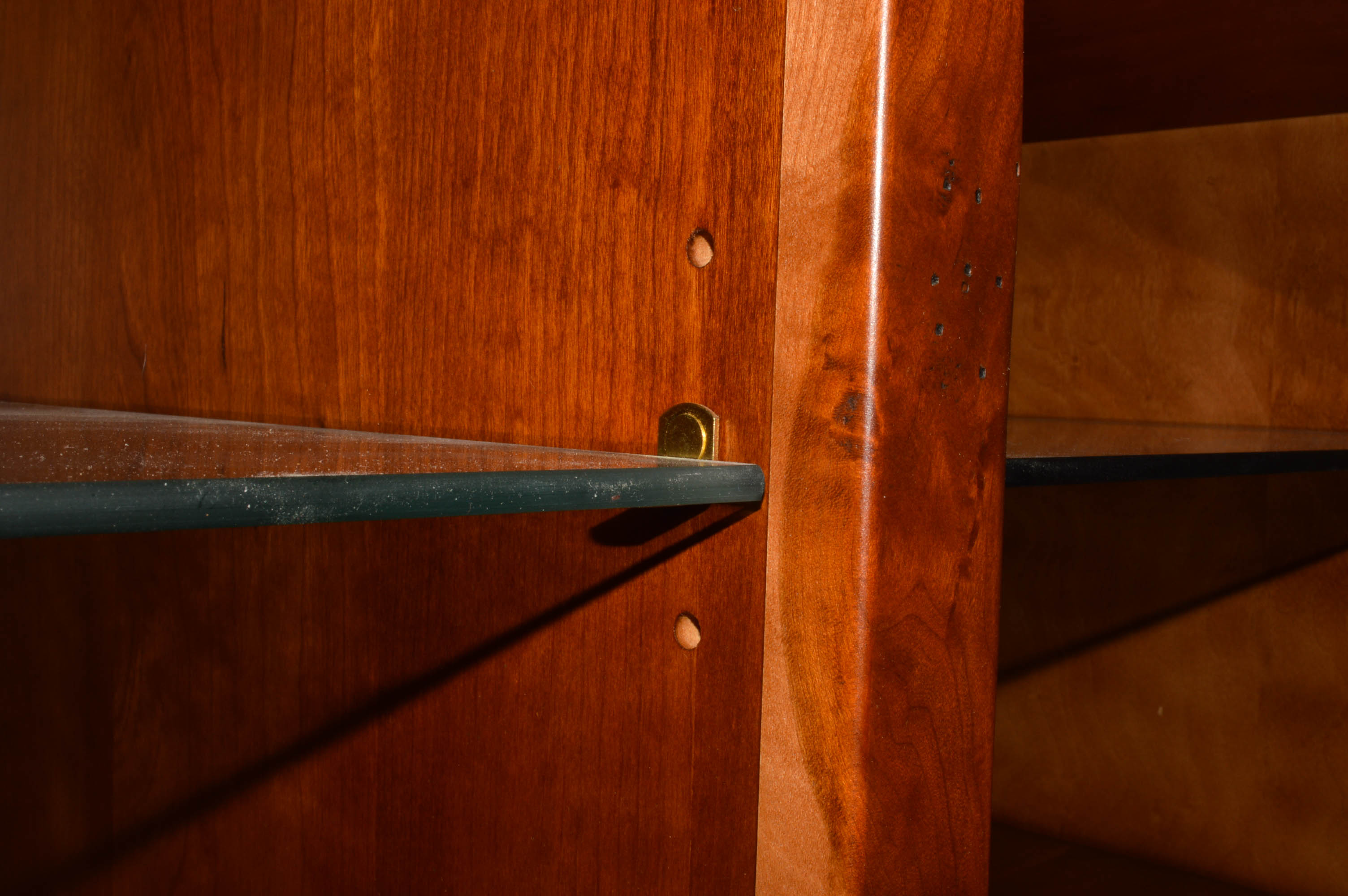 Arhaus Cherry Dining Cabinet With Light