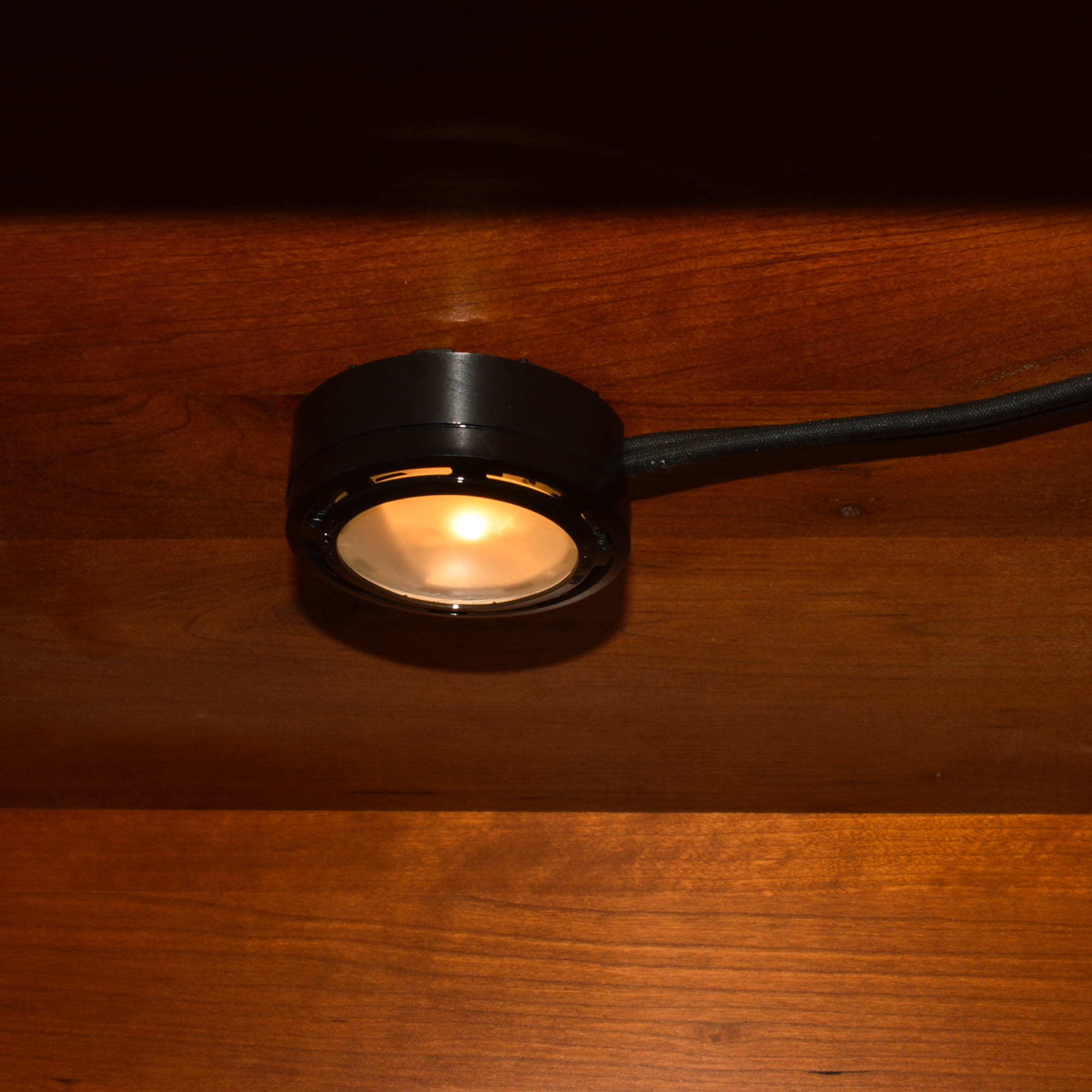 Arhaus Cherry Dining Cabinet With Light