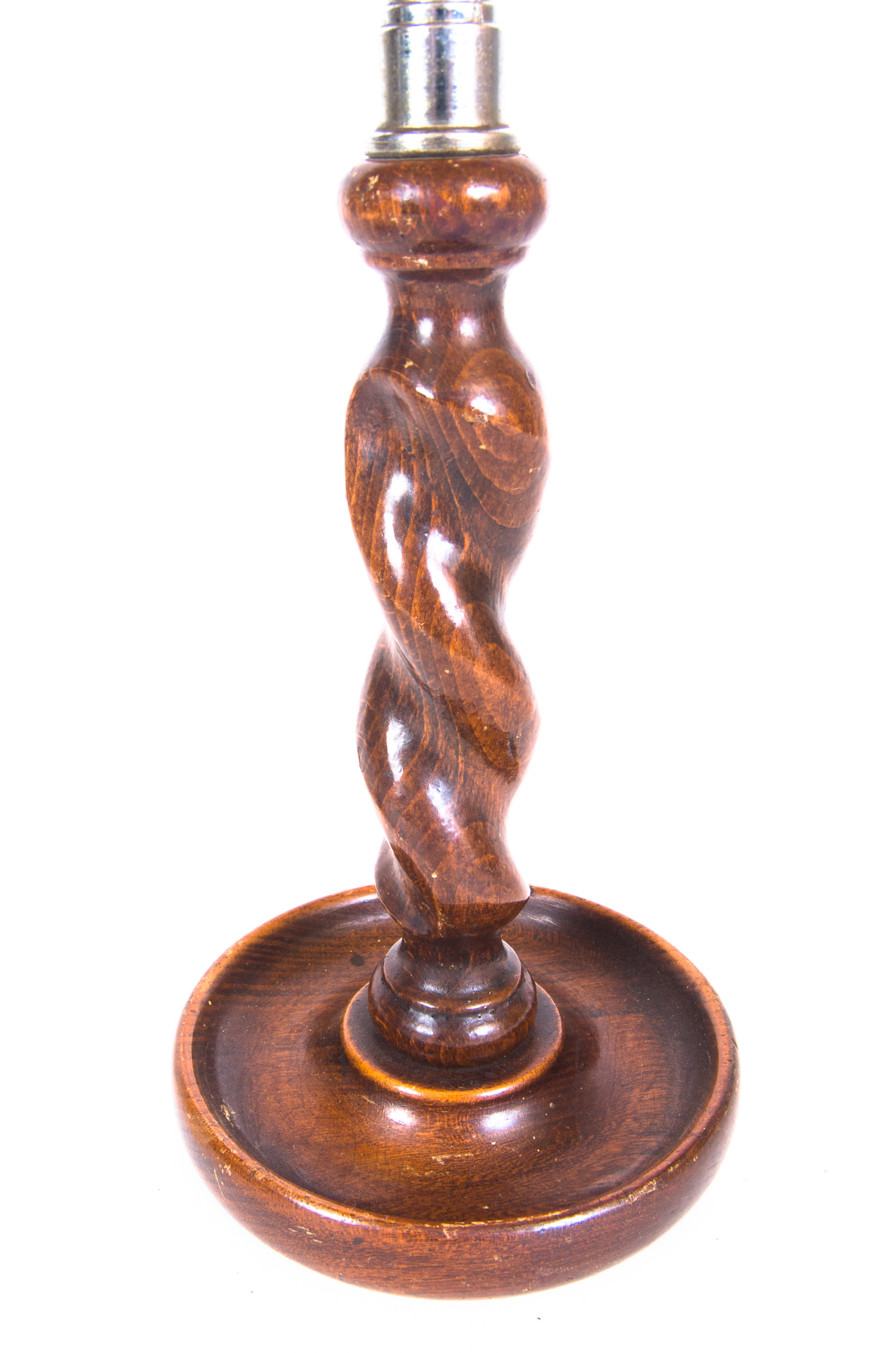 Pair of Turned Twist Candlesticks