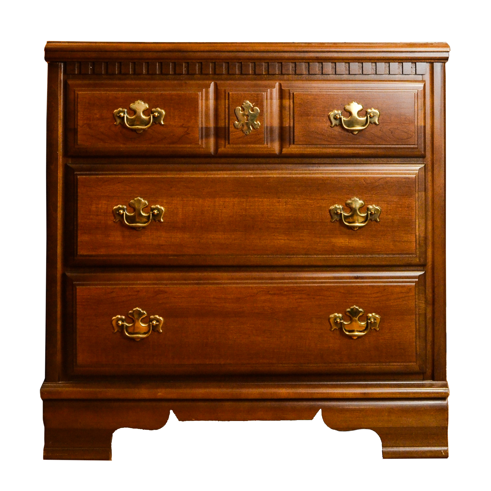 Georgian Style Cherry Three Drawer Chest