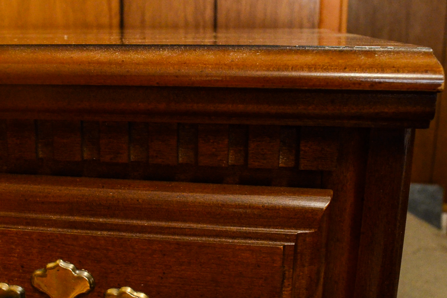 Georgian Style Cherry Three Drawer Chest