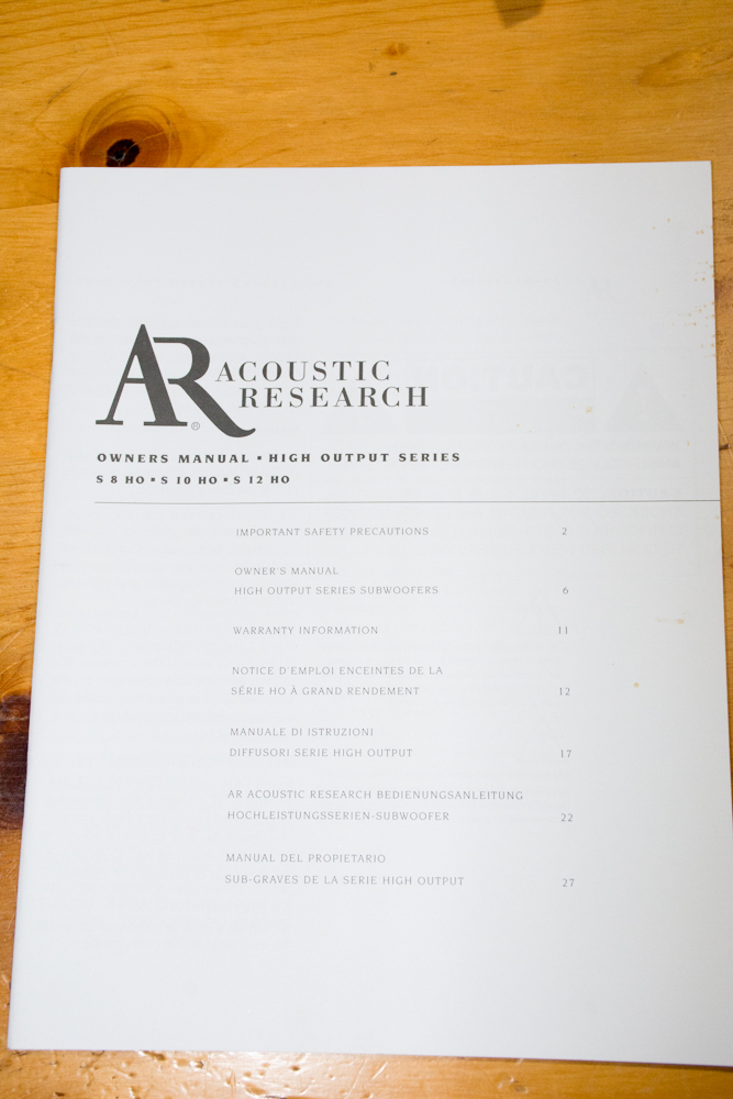 Pioneer Elite Sound System with AR Subwoofer and Speakers