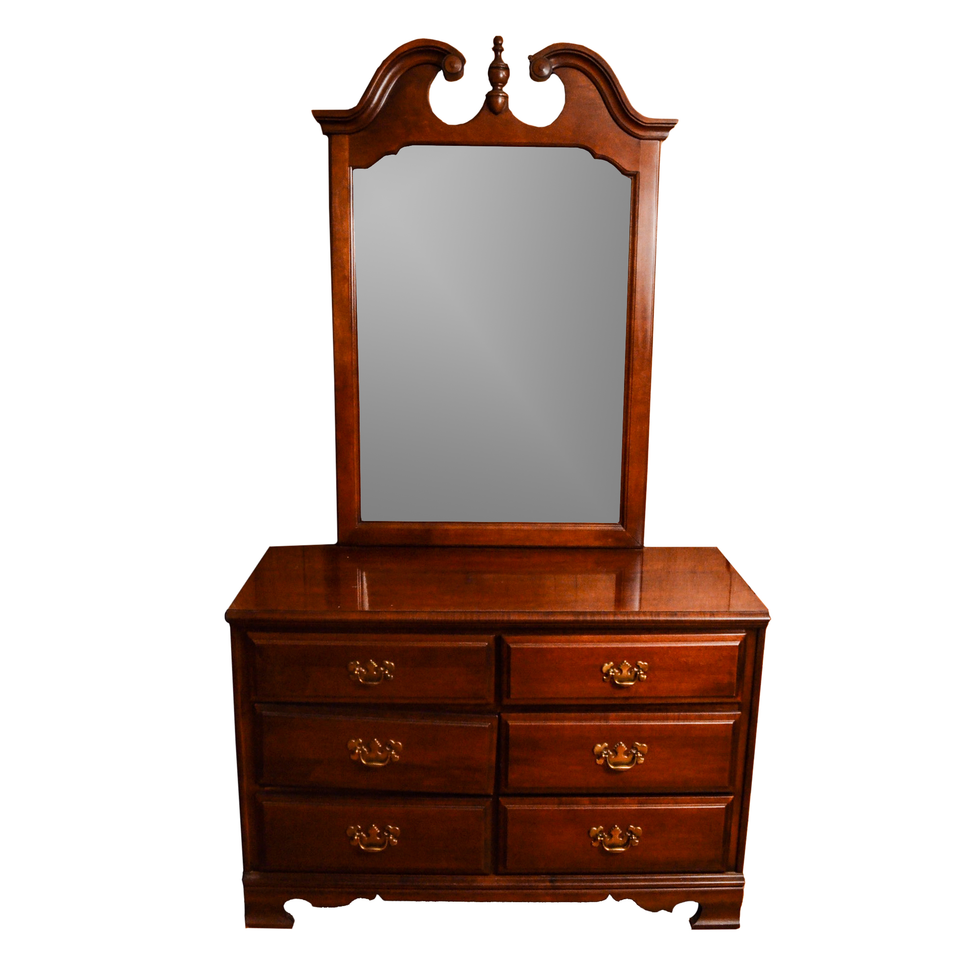 Georgian Style Cherry Dresser with Mirror