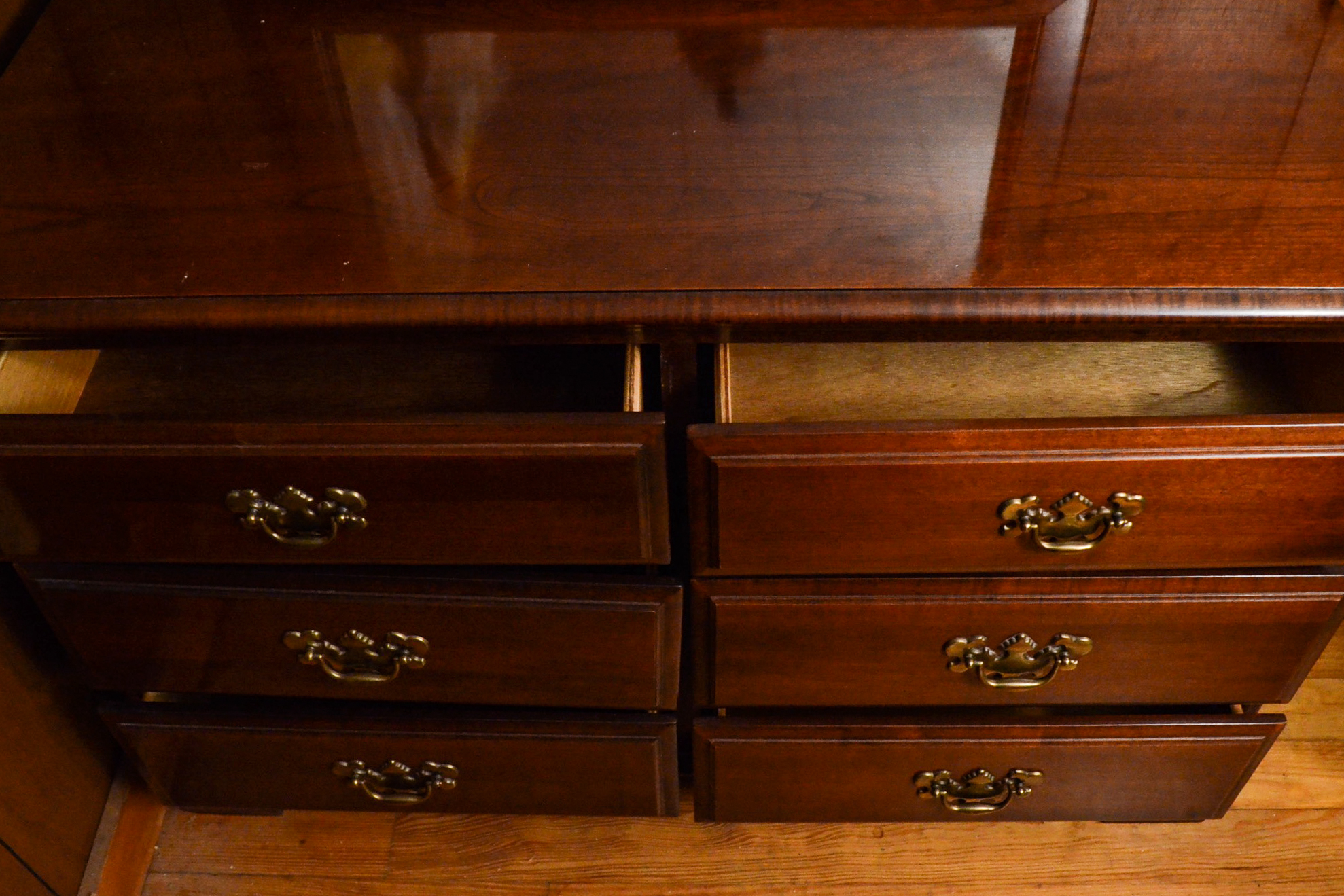 Georgian Style Cherry Dresser with Mirror