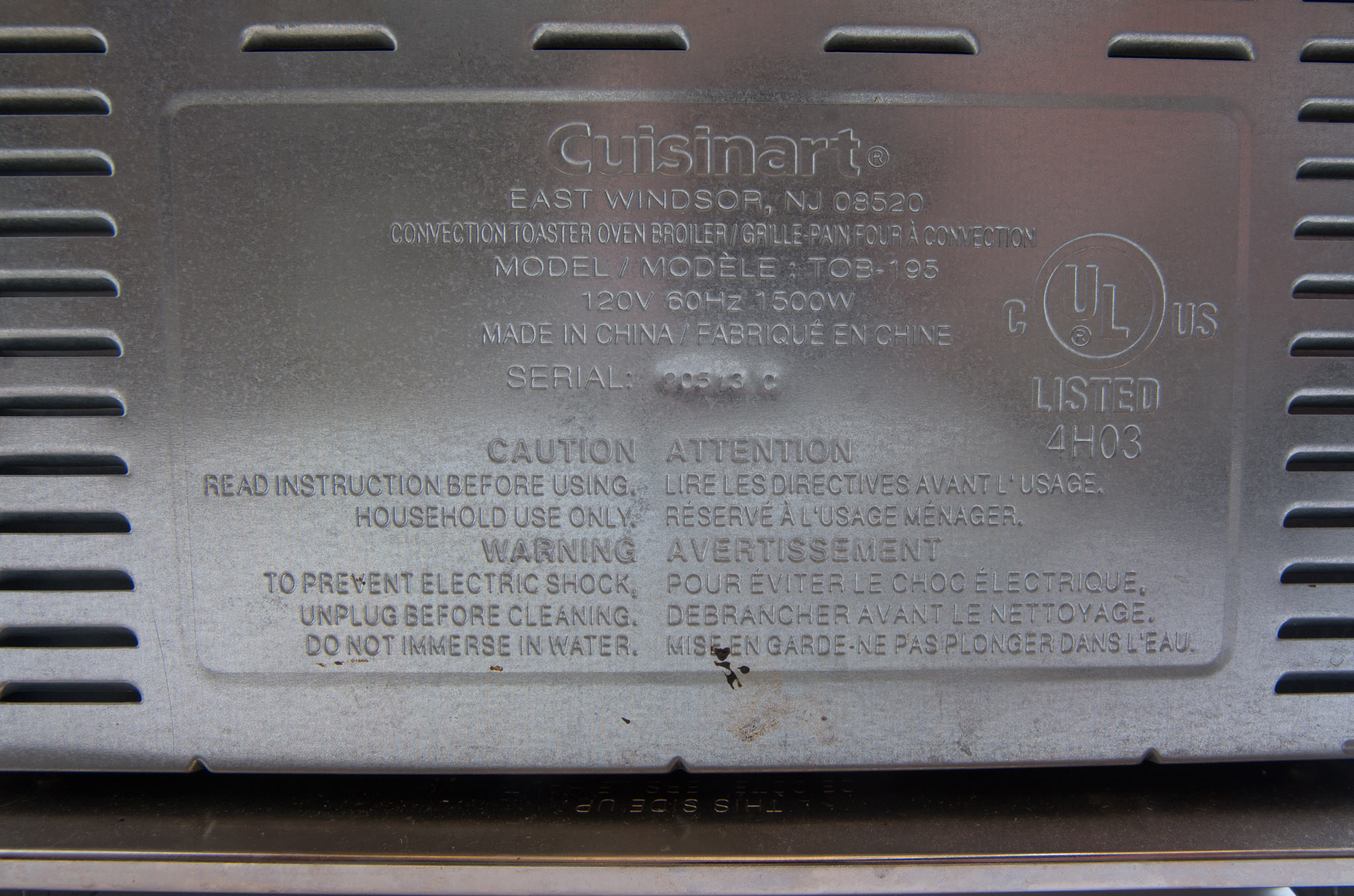 Cuisinart Toaster Oven with Broiler