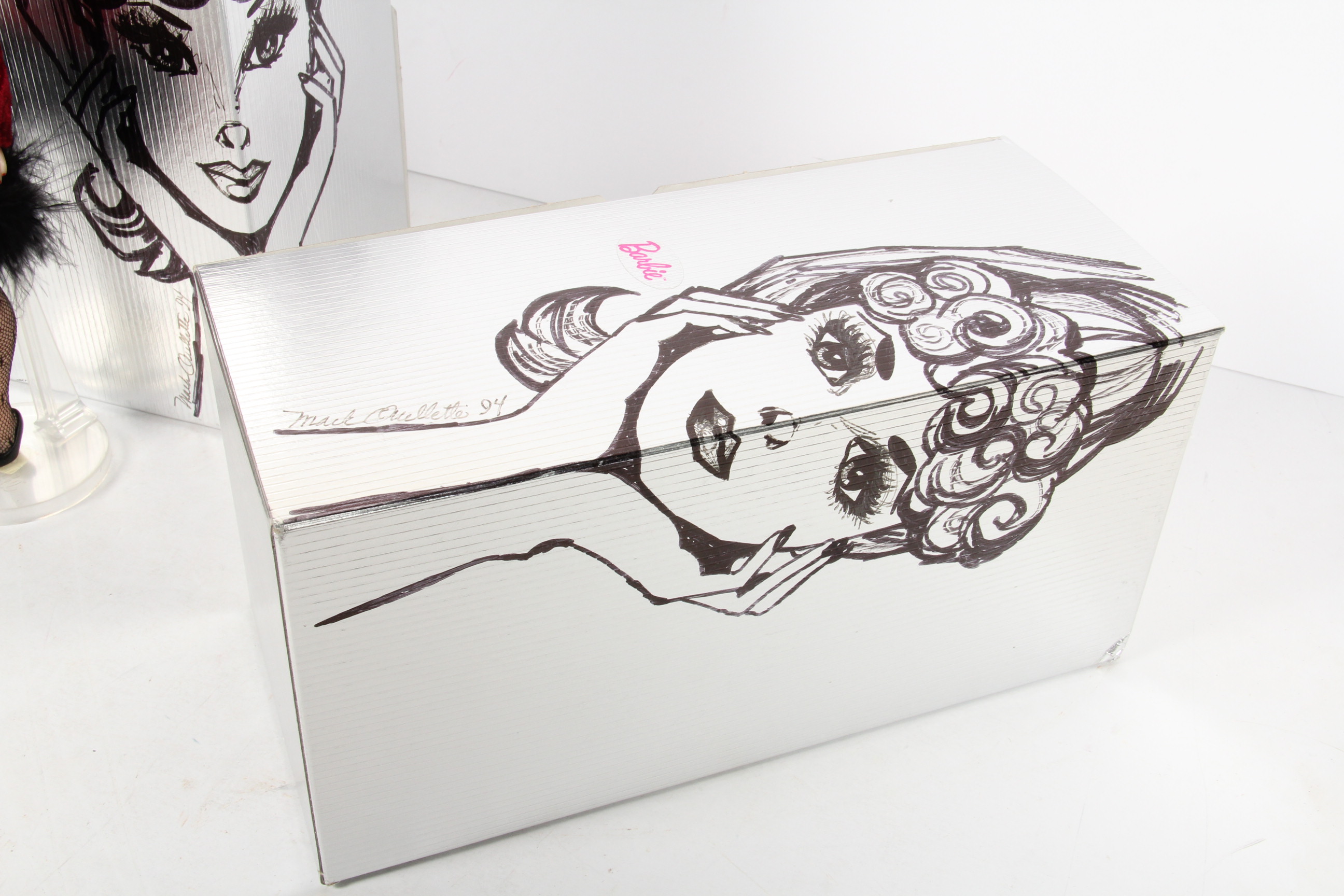 Pair of Custom Barbie Dolls by Mark Ouellette