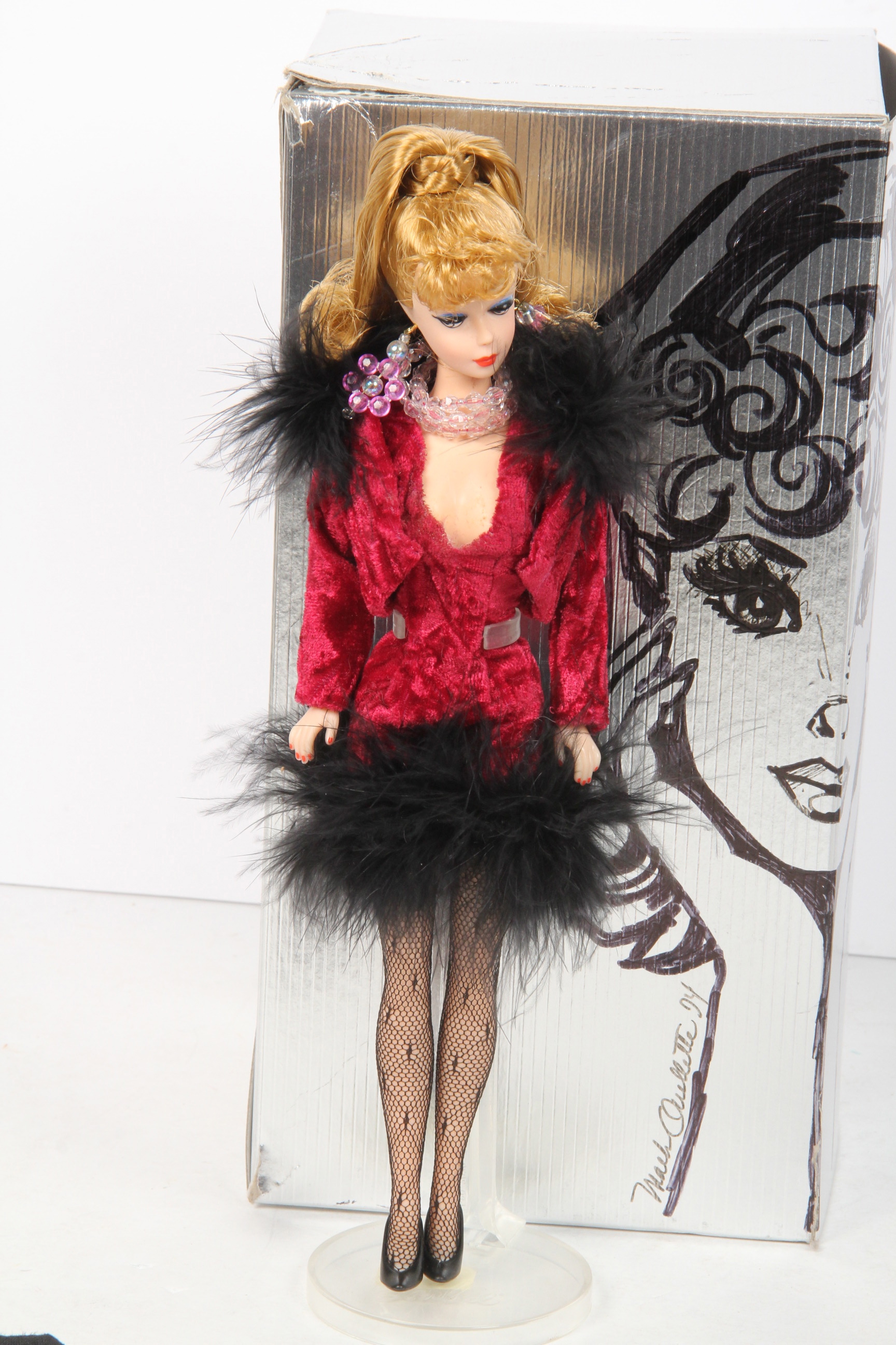 Pair of Custom Barbie Dolls by Mark Ouellette