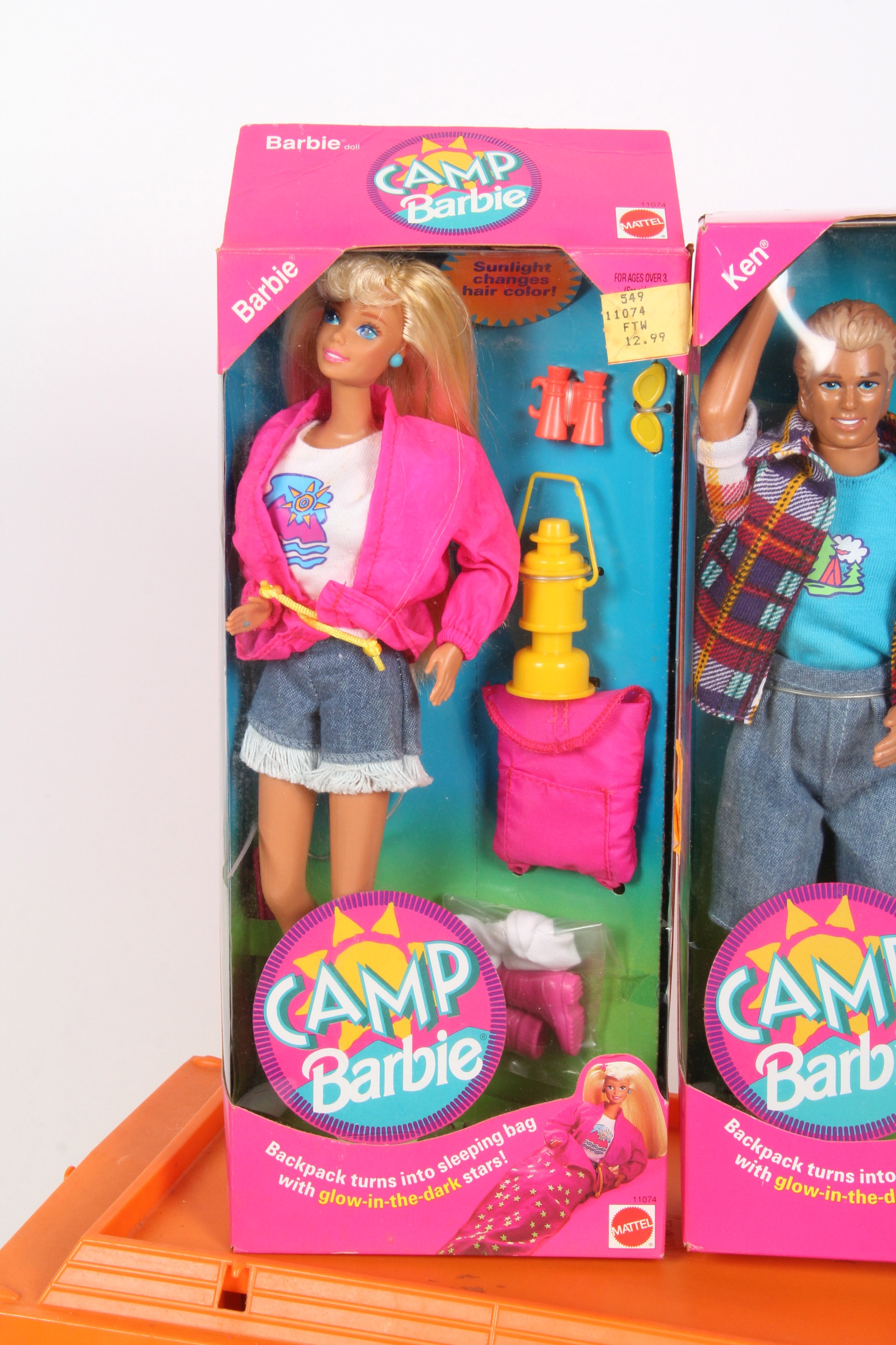 1971 "Barbie Camper Van" with 1993 "Camp Barbie and Ken"