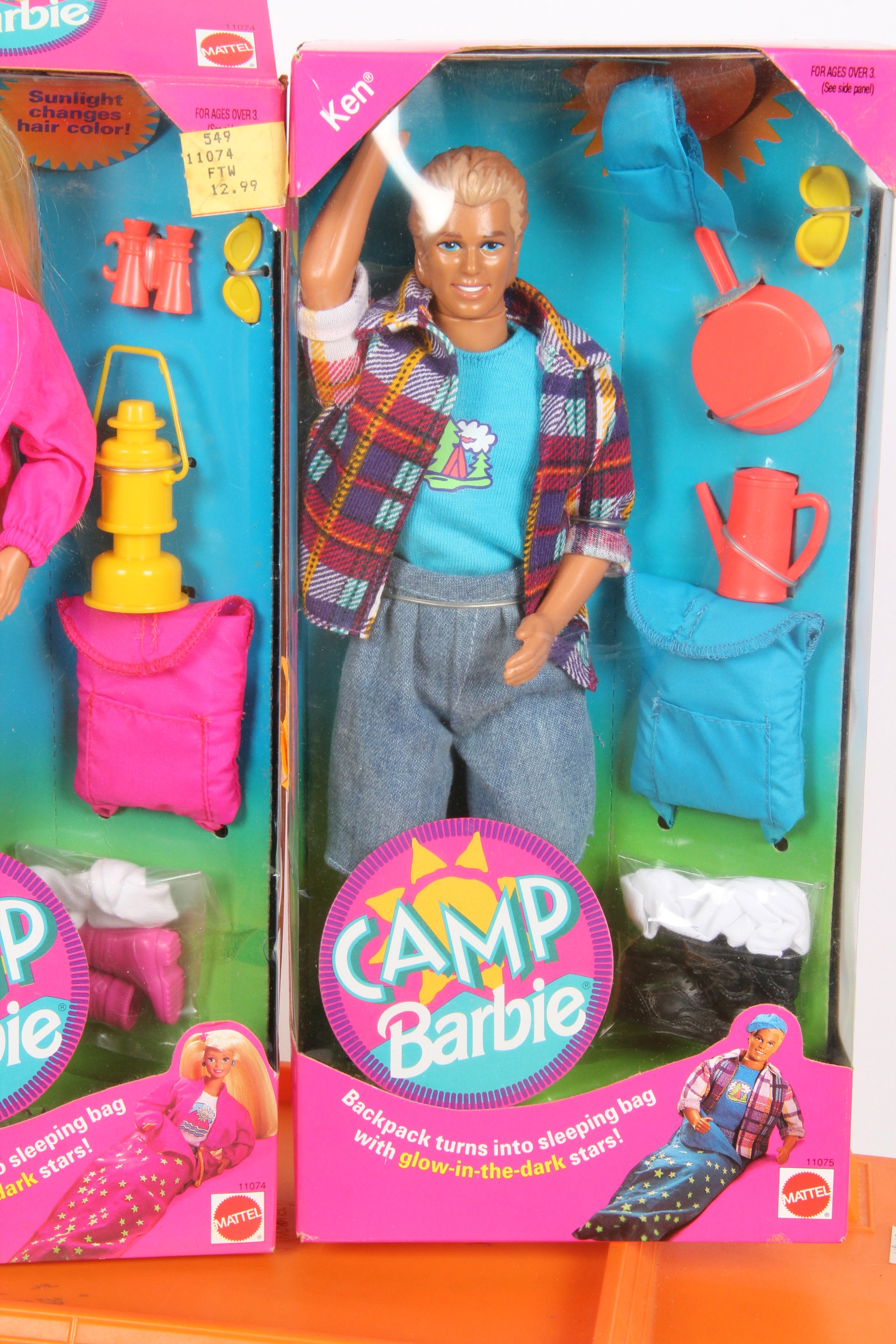 1971 "Barbie Camper Van" with 1993 "Camp Barbie and Ken"