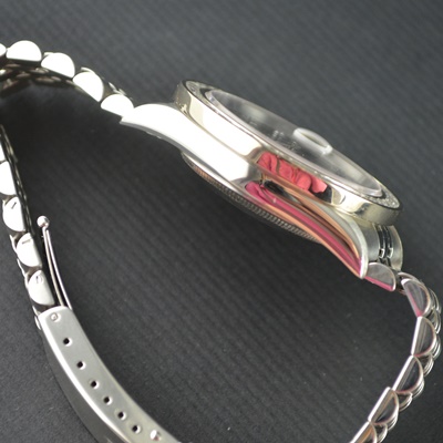 Rolex Datejust Stainless Steel 16264 Black Diamond Dial Bezel Jubilee Automatic Men's Watch