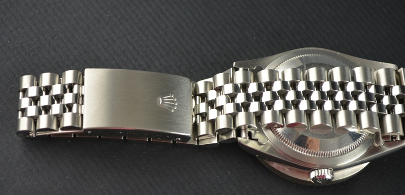 Rolex Datejust Stainless Steel 16264 Black Diamond Dial Bezel Jubilee Automatic Men's Watch