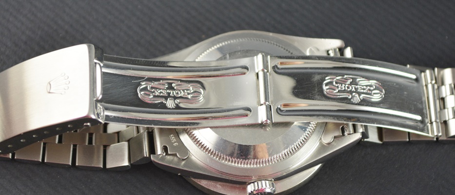 Rolex Datejust Stainless Steel 16264 Black Diamond Dial Bezel Jubilee Automatic Men's Watch