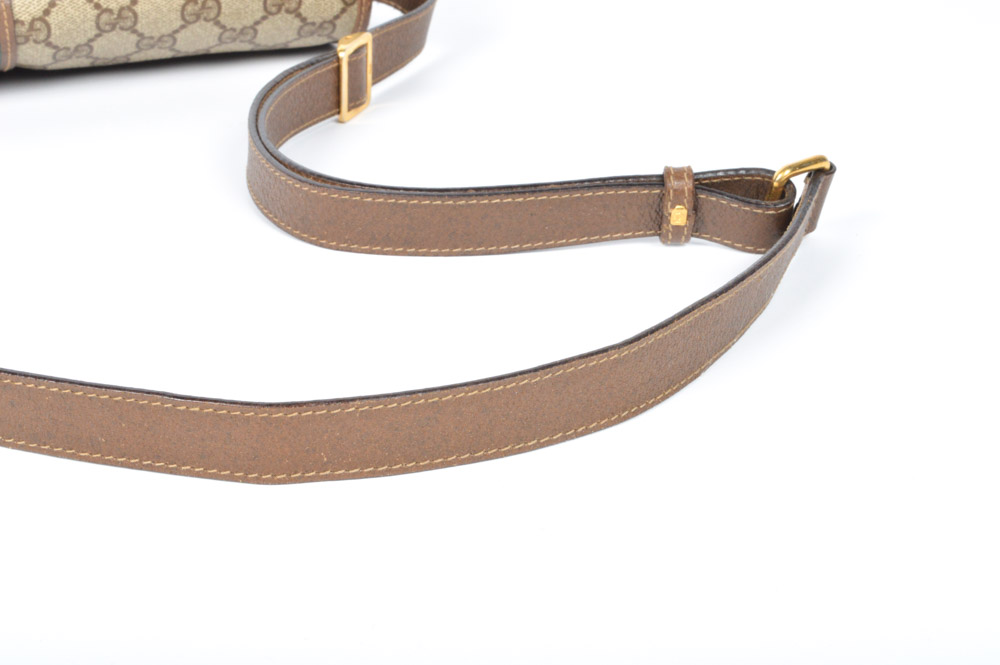 Vintage Gucci Monogram Crossbody Style Shoulder Bag