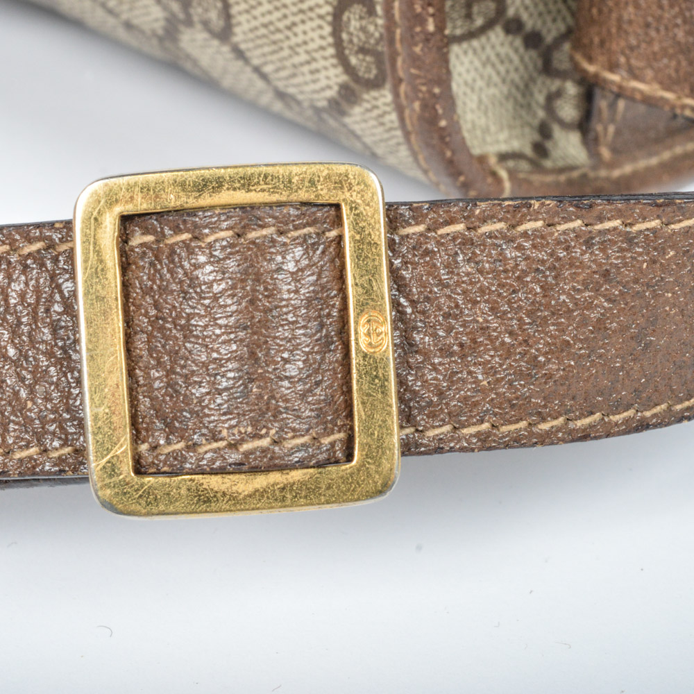 Vintage Gucci Monogram Crossbody Style Shoulder Bag