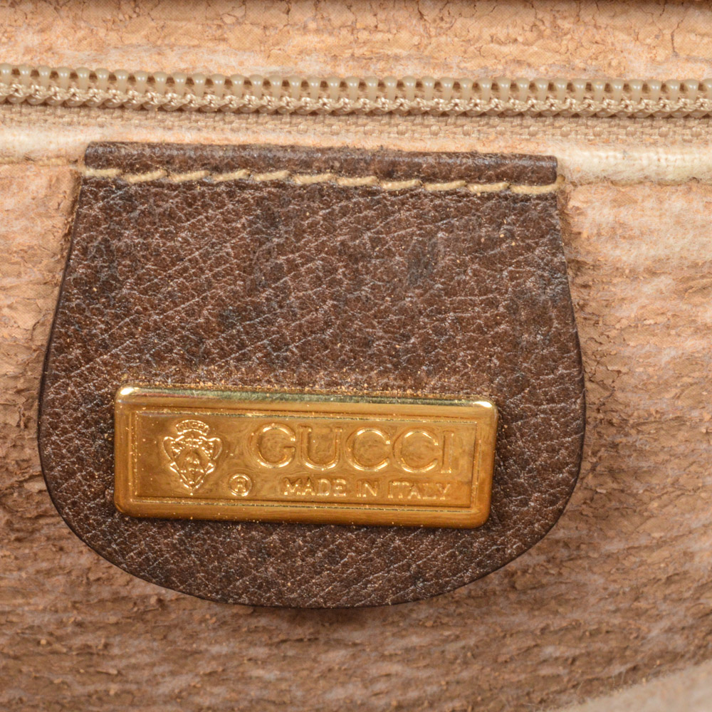 Vintage Gucci Monogram Crossbody Style Shoulder Bag