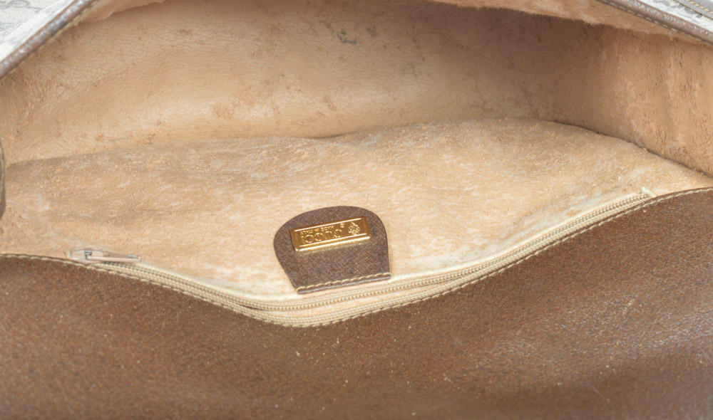 Vintage Gucci Monogram Crossbody Style Shoulder Bag