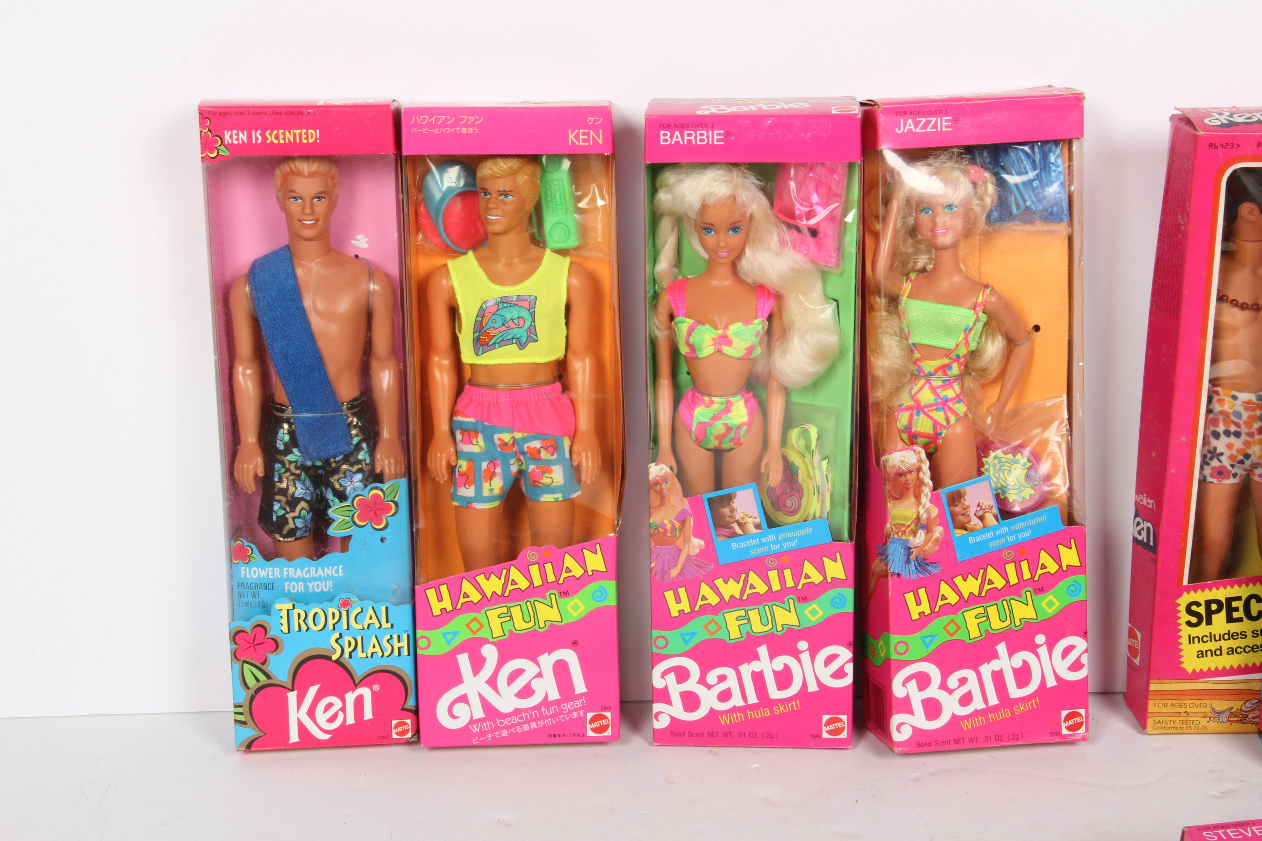 "Hawaiian Fun" and "Topical Splash" Barbie Dolls