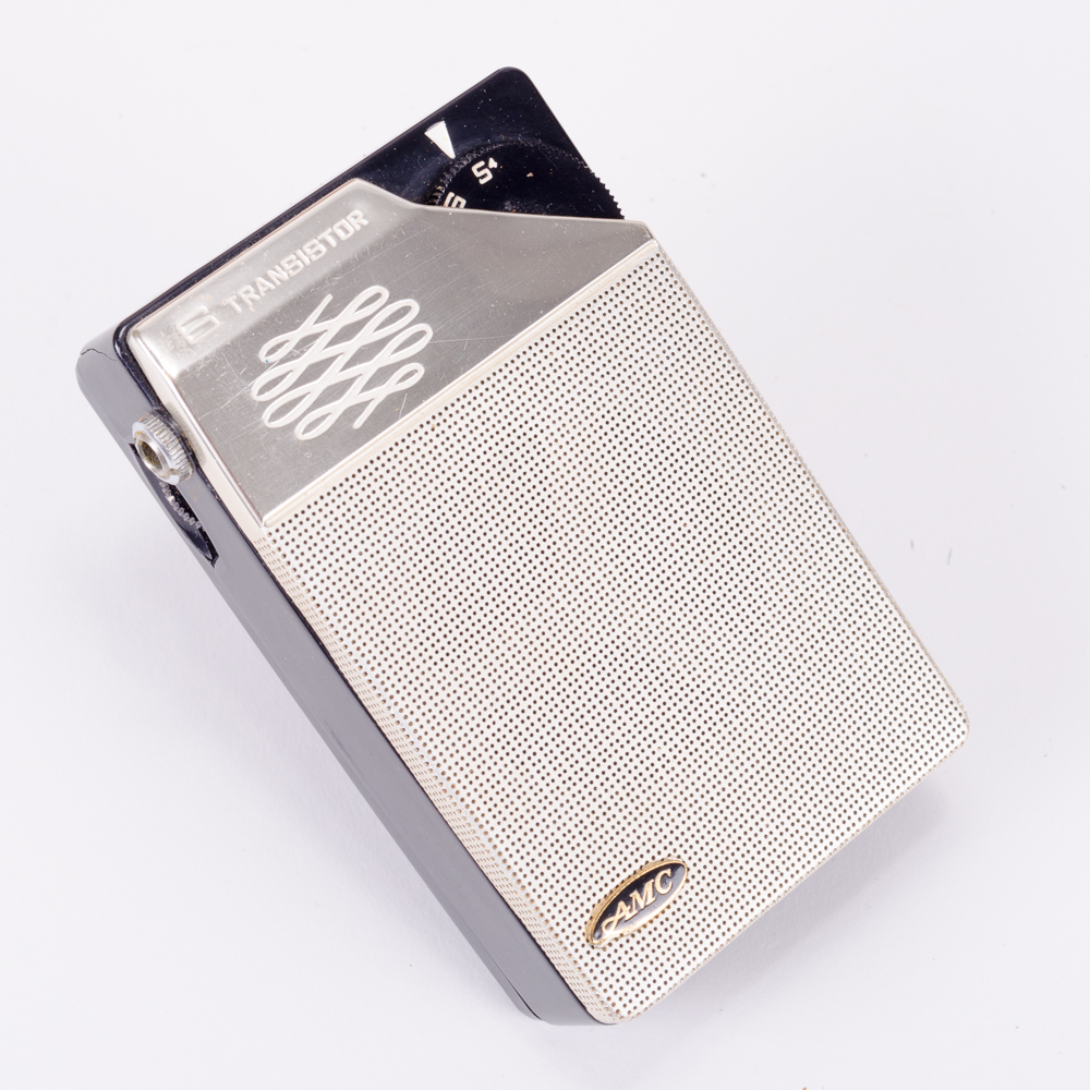 Keystone 8 mm Riviera Magazine Camera and AMC Transistor Radio