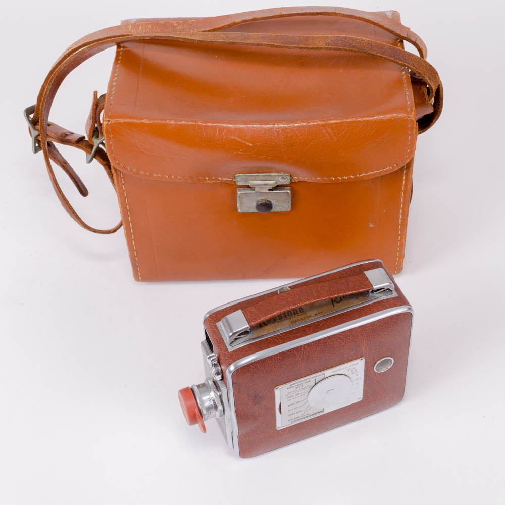 Keystone 8 mm Riviera Magazine Camera and AMC Transistor Radio