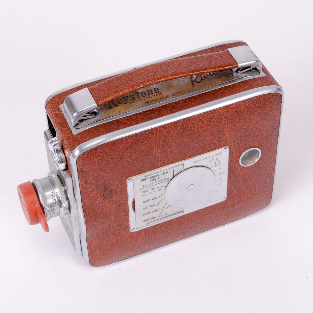 Keystone 8 mm Riviera Magazine Camera and AMC Transistor Radio
