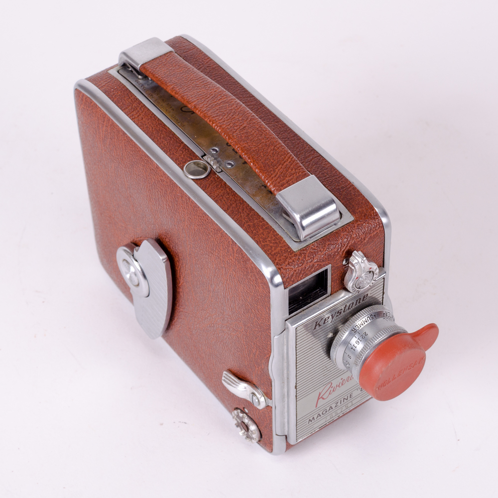 Keystone 8 mm Riviera Magazine Camera and AMC Transistor Radio