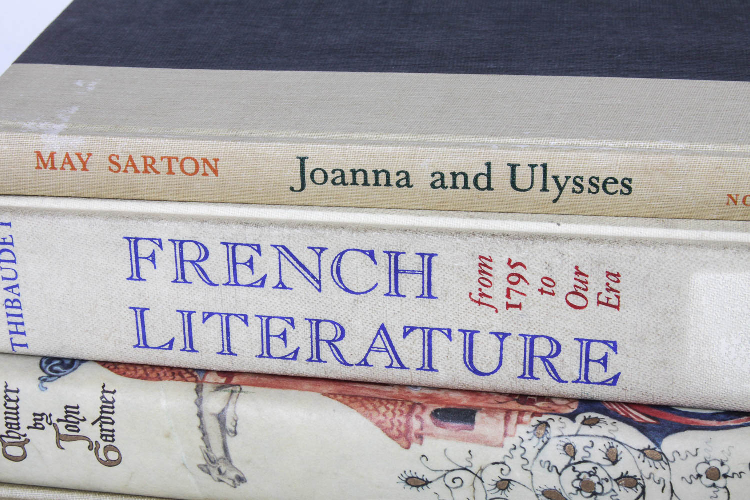 Collection of Beige Vintage Books