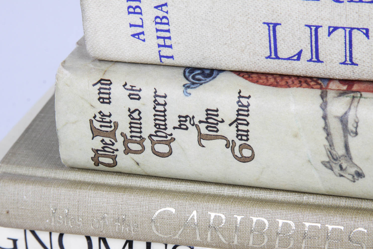 Collection of Beige Vintage Books