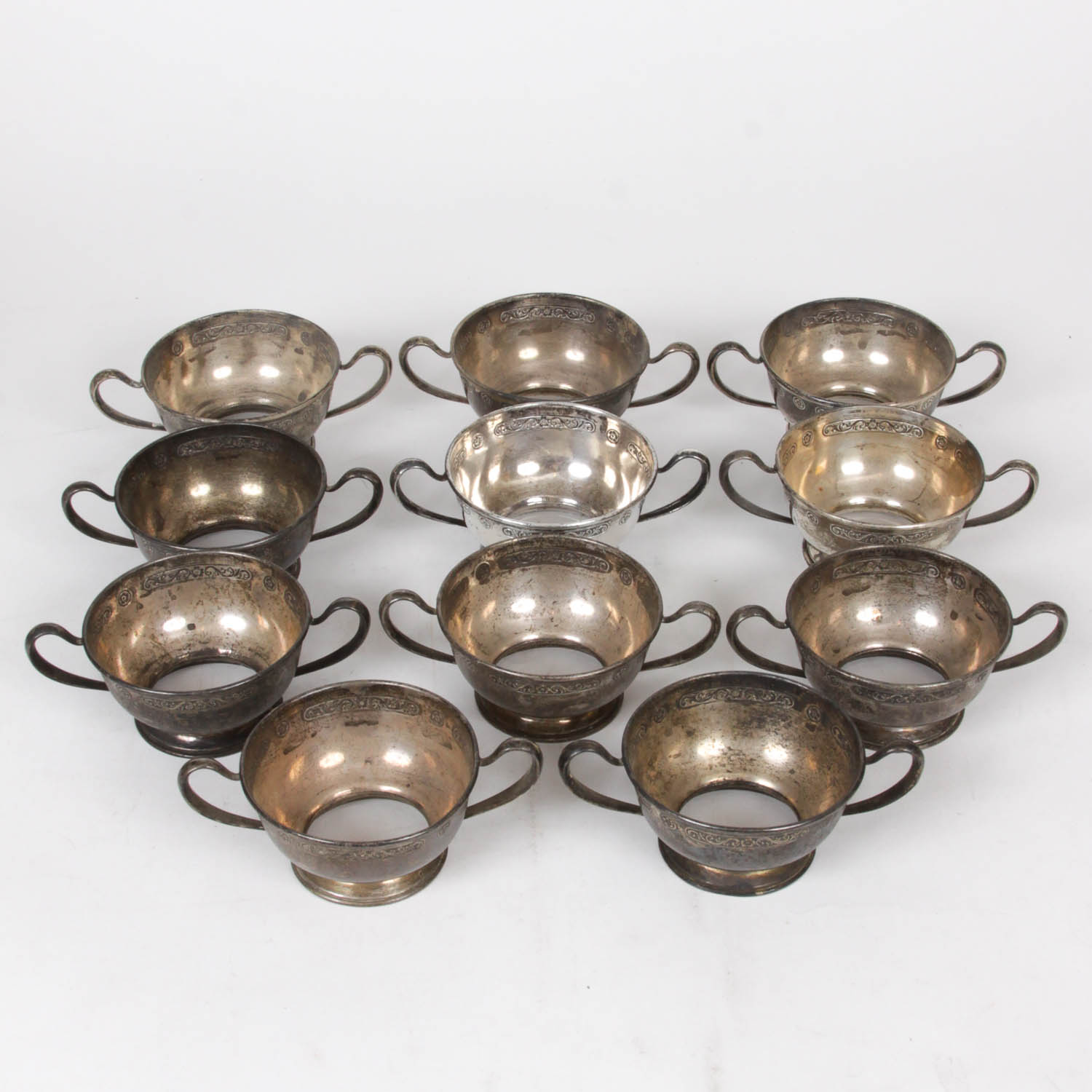 Vintage Frank M. Whiting Co. Sterling Silver Cup Holders