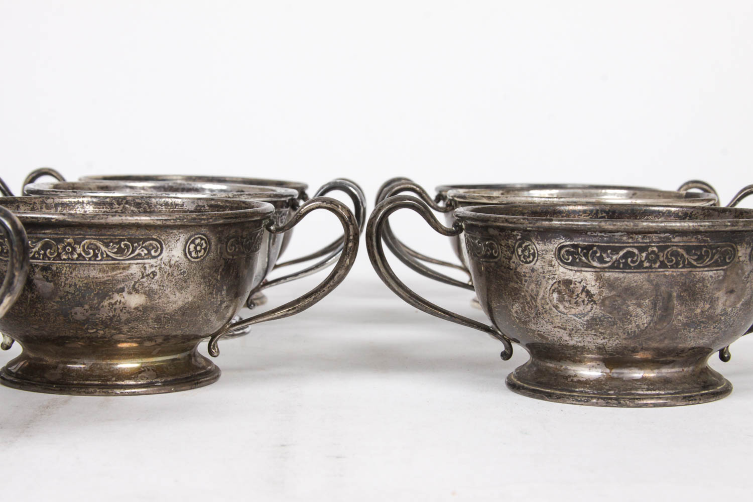 Vintage Frank M. Whiting Co. Sterling Silver Cup Holders