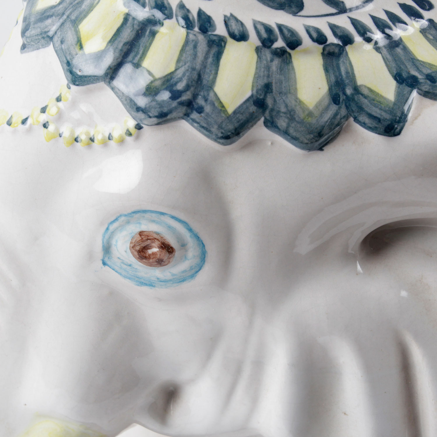 Vintage Ceramic Elephant Plant Stand