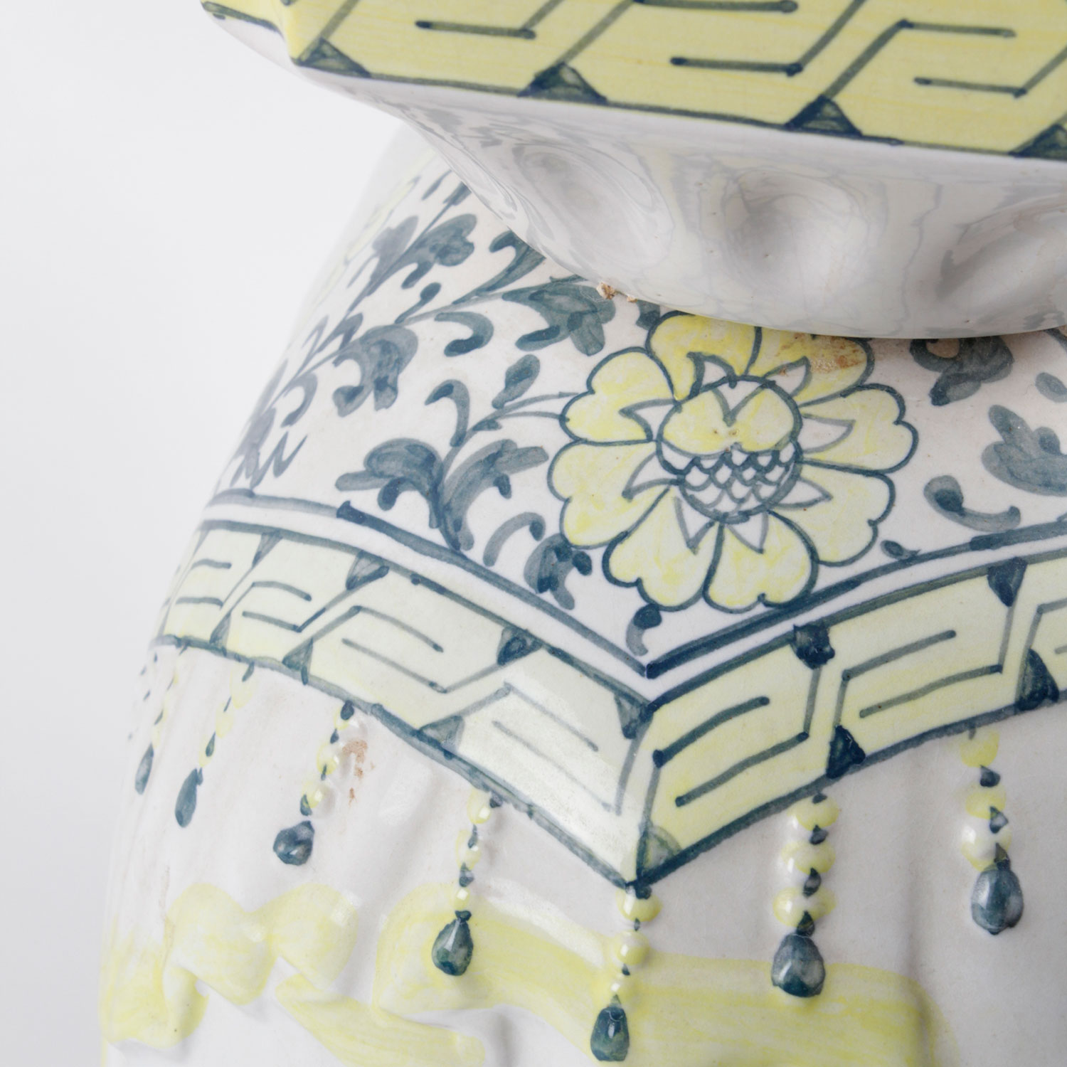 Vintage Ceramic Elephant Plant Stand