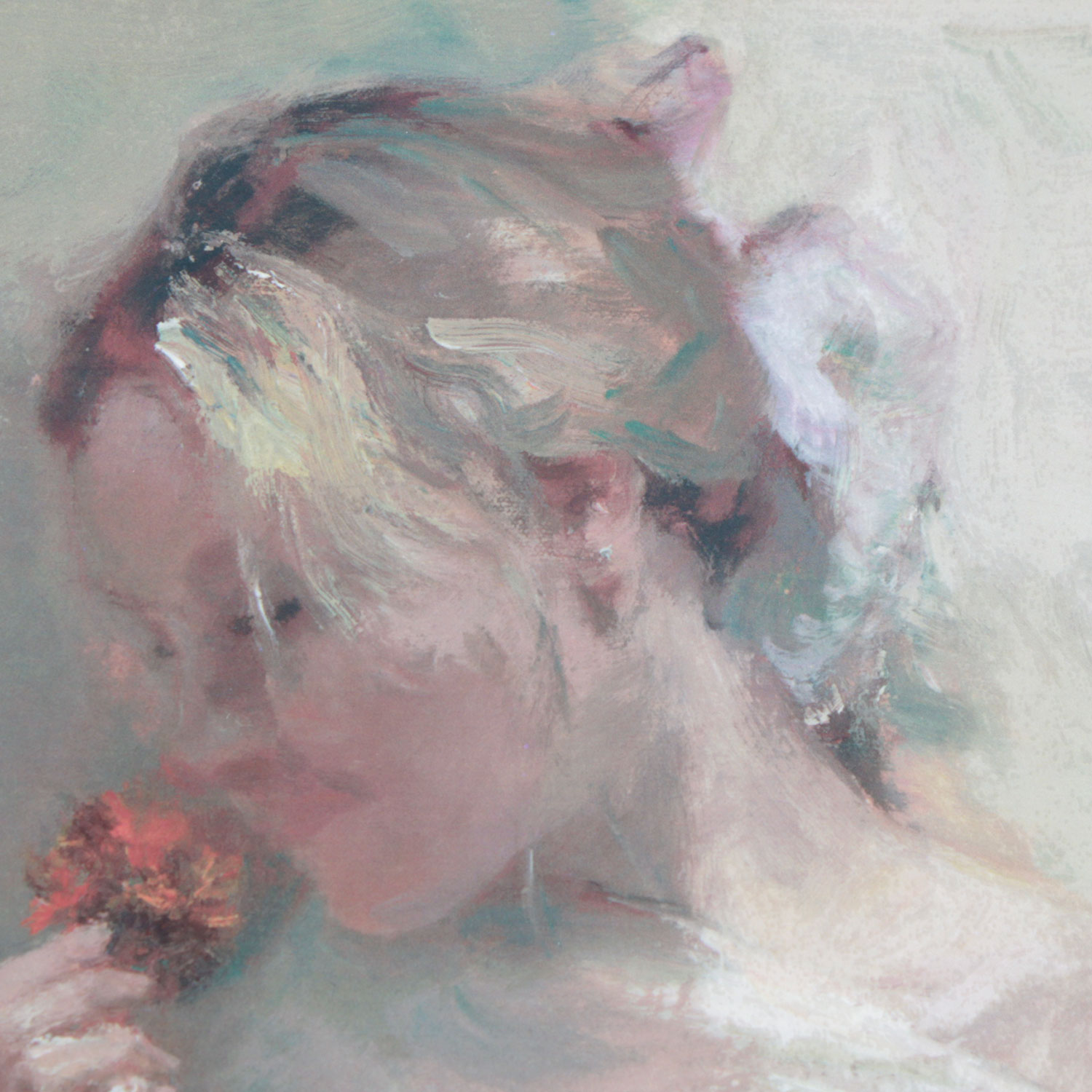 Unframed Hua Chen Seriolithograph Titled "Sweet Scent"