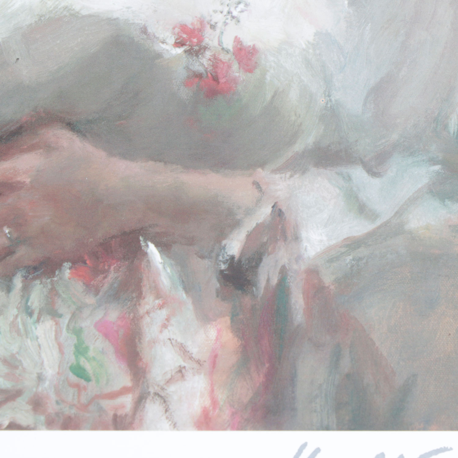 Unframed Hua Chen Seriolithograph Titled "Sweet Scent"