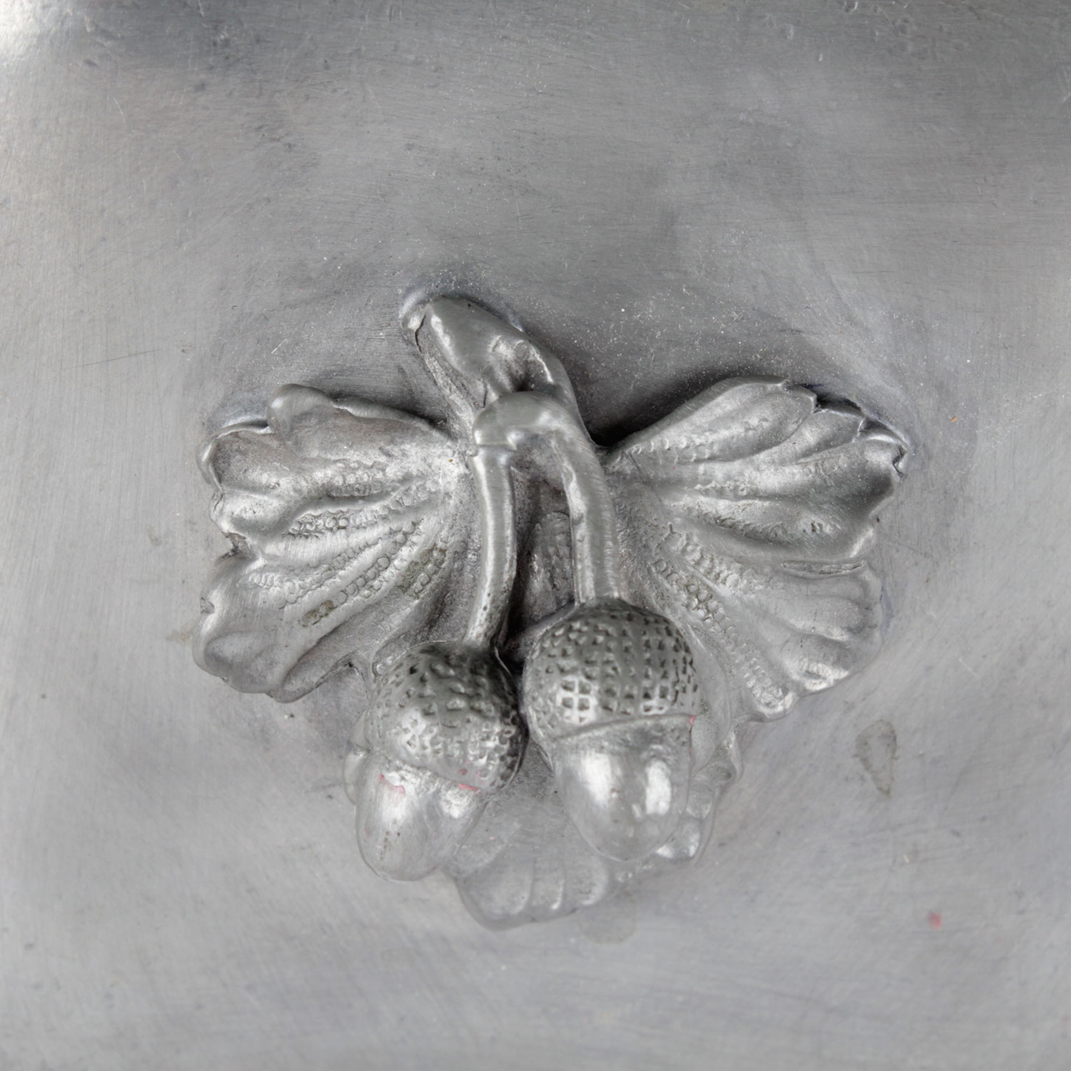 Vintage German Rein Zinn Pewter Acorn Box