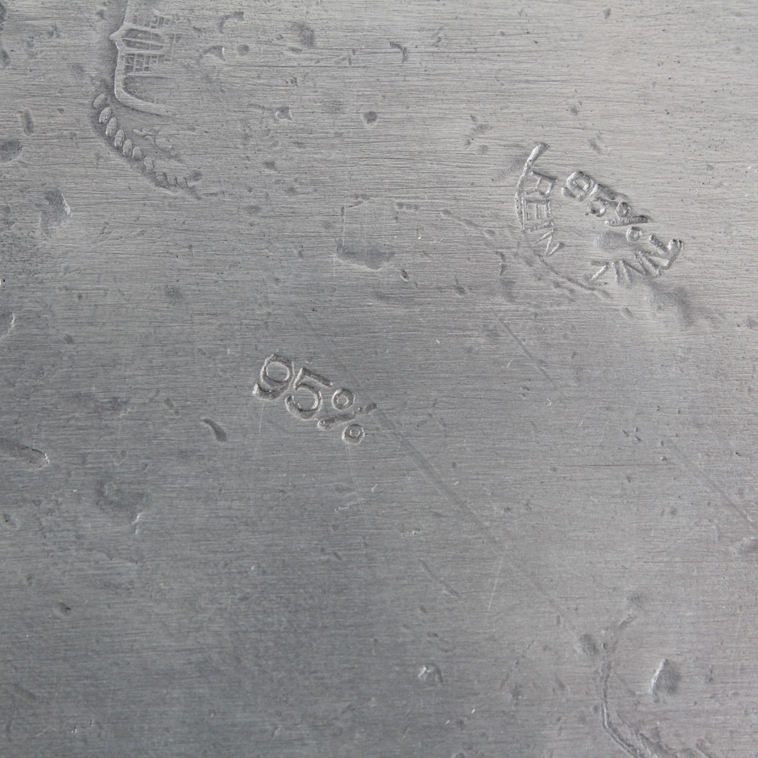 Vintage German Rein Zinn Pewter Acorn Box