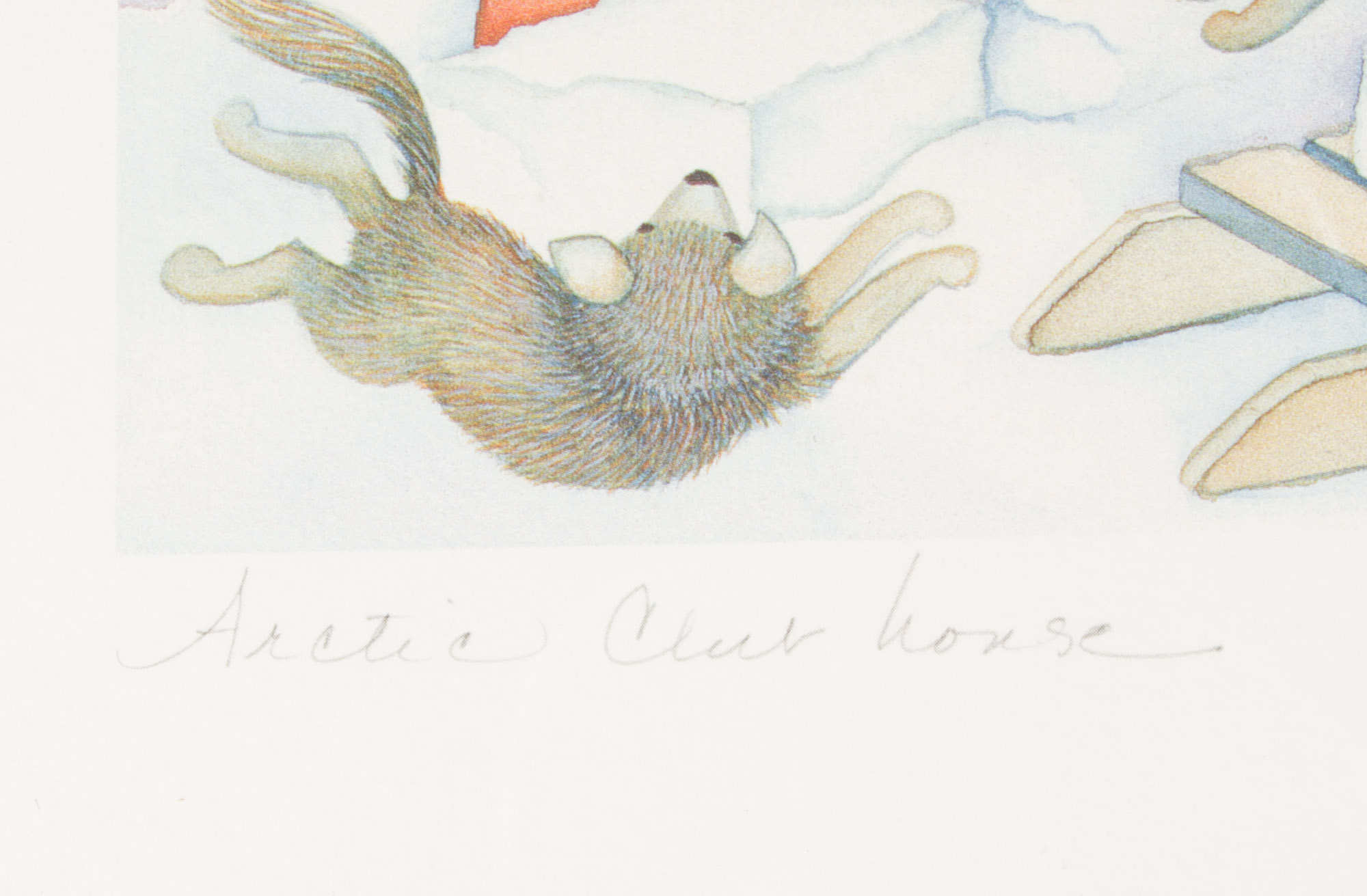Barbara Lavallee "Arctic Club House" Signed Illustration