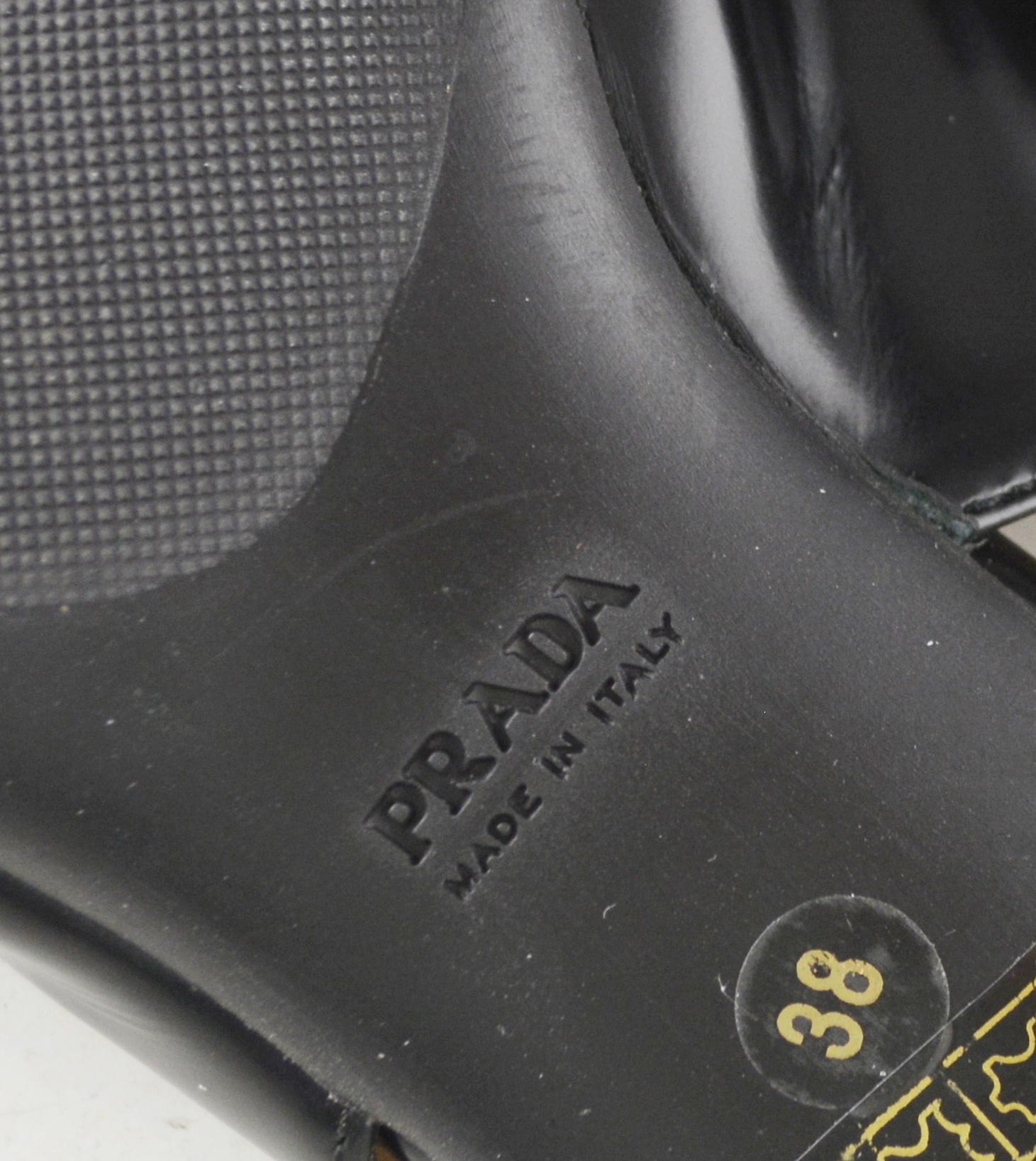 Prada Black Slingback Kitten Heels