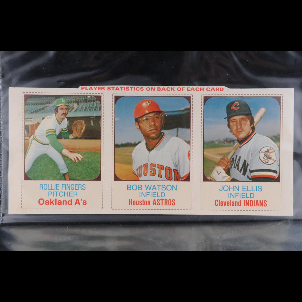 Vintage 1970s Uncut Baseball Cards