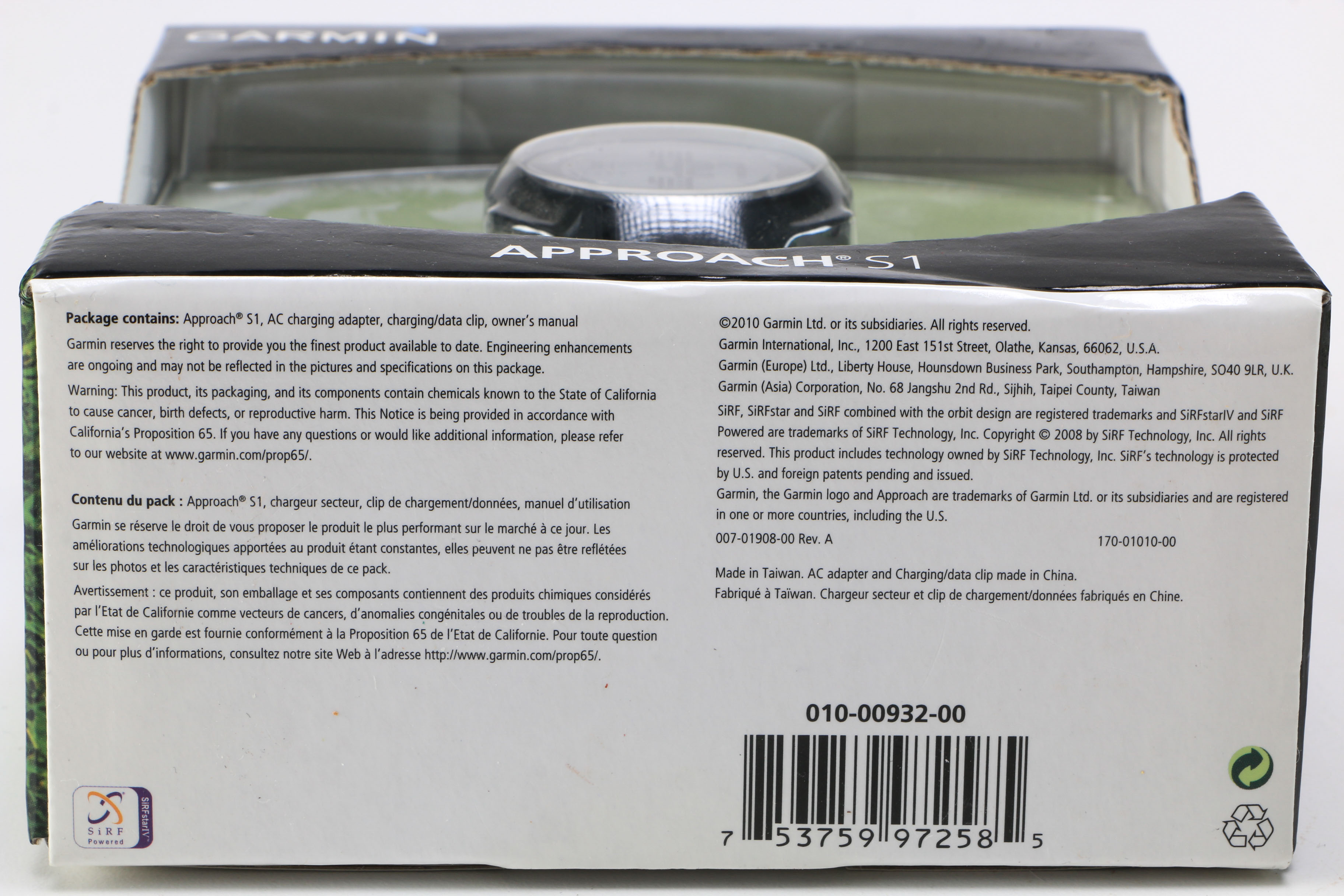 Garmin Golf GPS Watch and Polar Heart Monitor