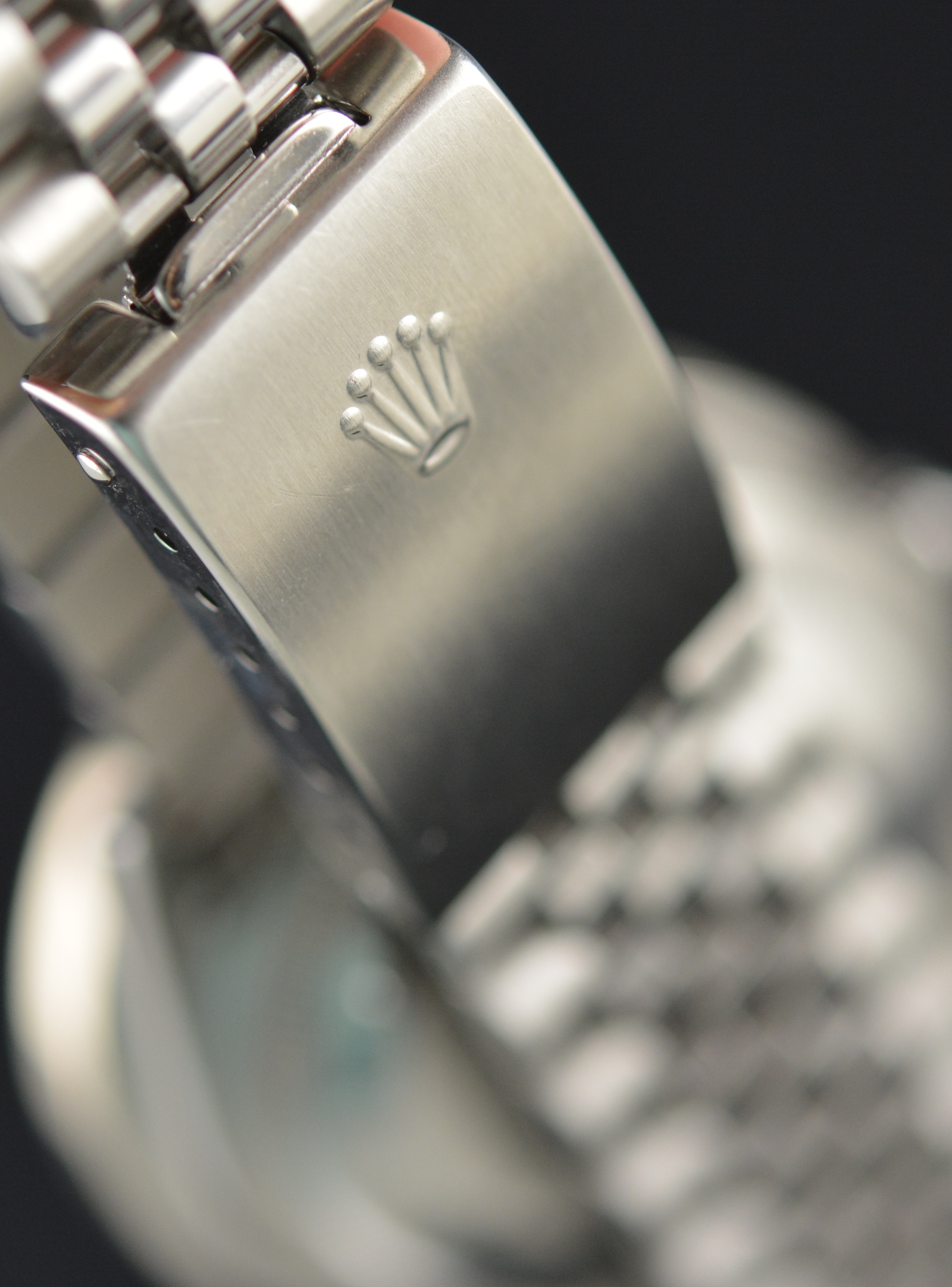 Rolex Datejust Stainless Steel 16264 Black Diamond Dial Bezel Jubilee Automatic Men's Watch