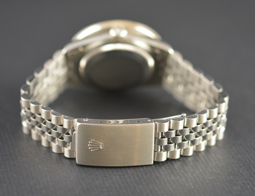 Rolex Datejust Stainless Steel 16264 Black Diamond Dial Bezel Jubilee Automatic Men's Watch